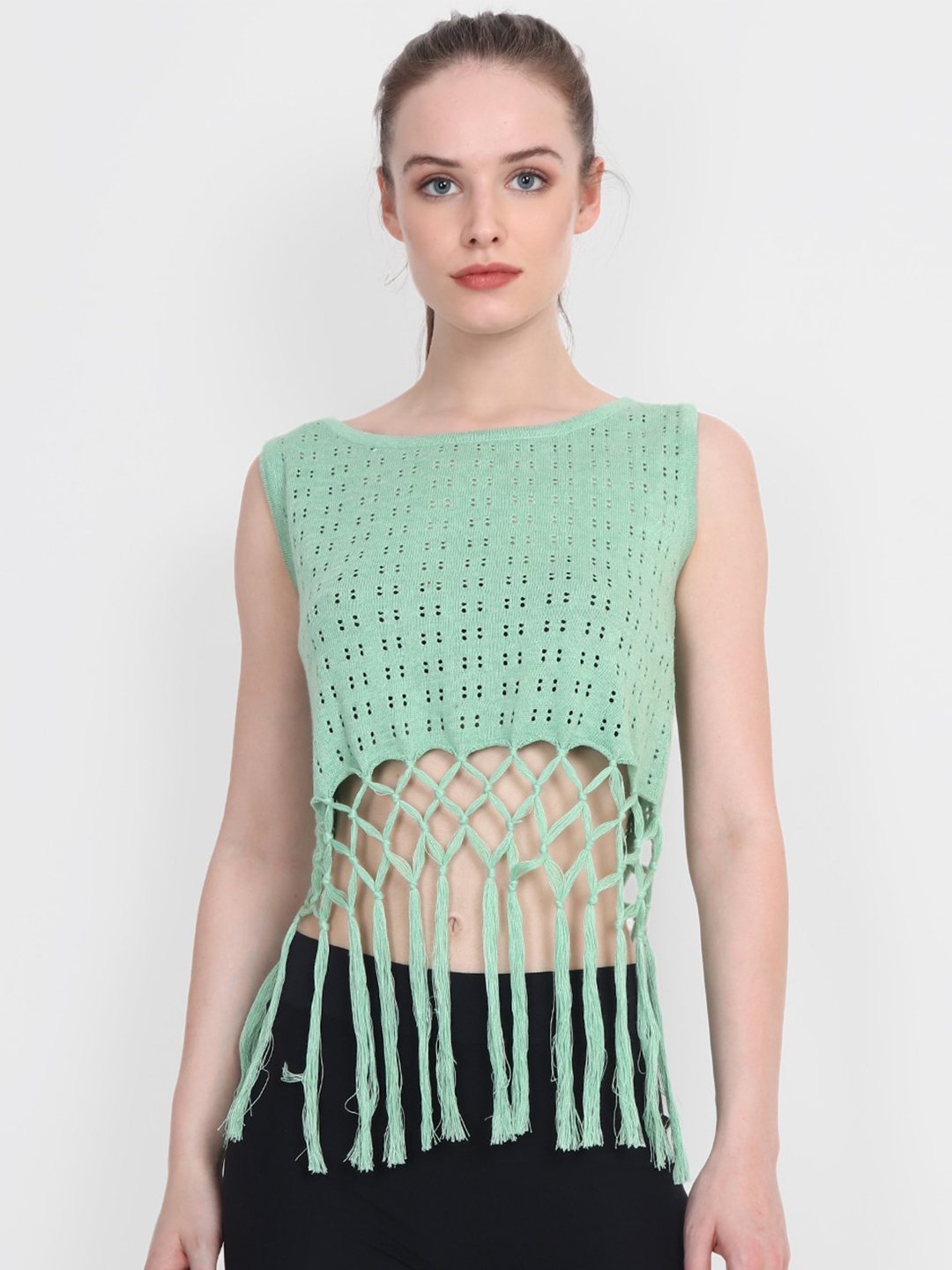 

JoE Hazel Woman Green Bohemian Top
