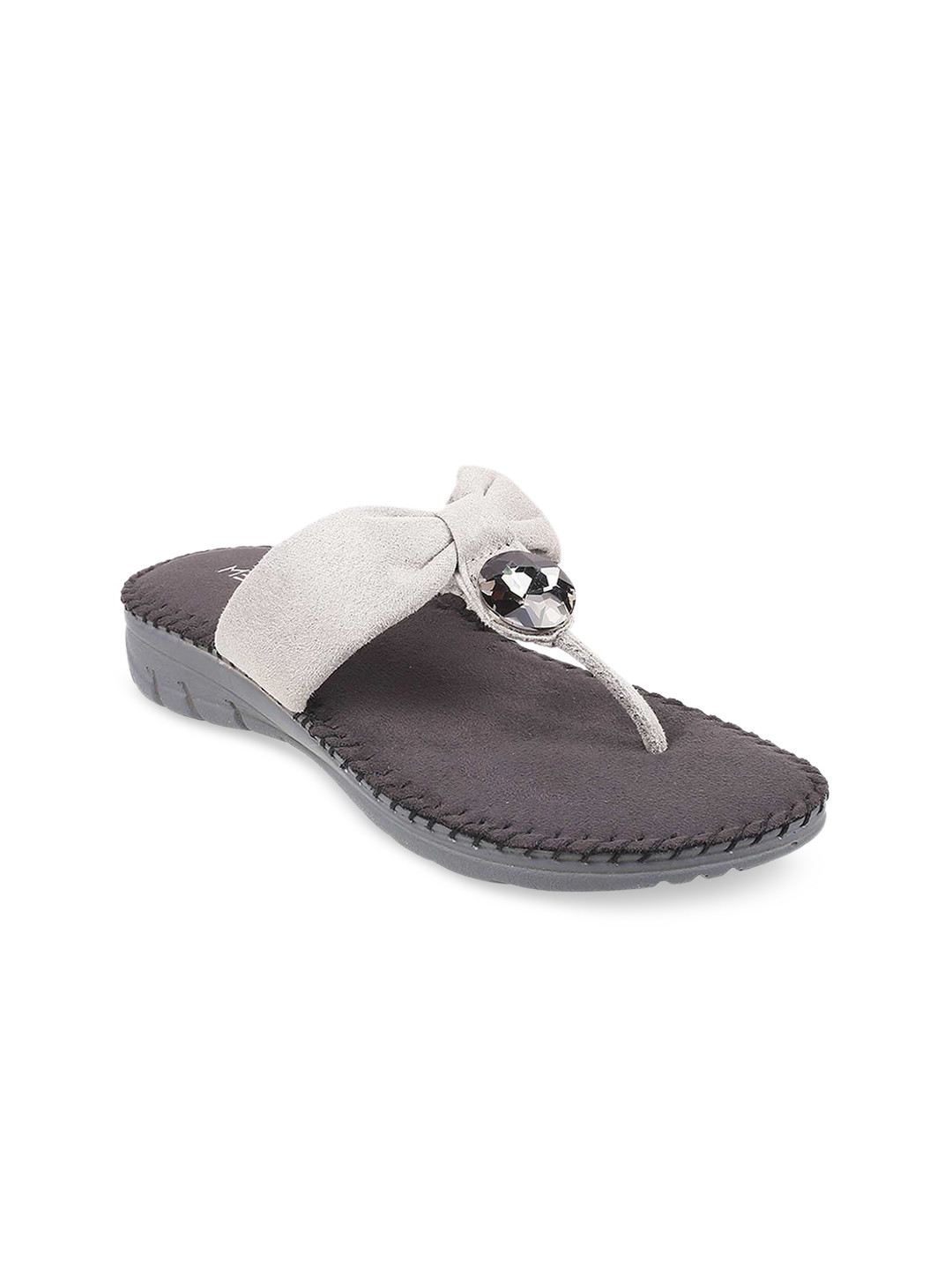 

Metro Grey Embellished Comfort Sandals