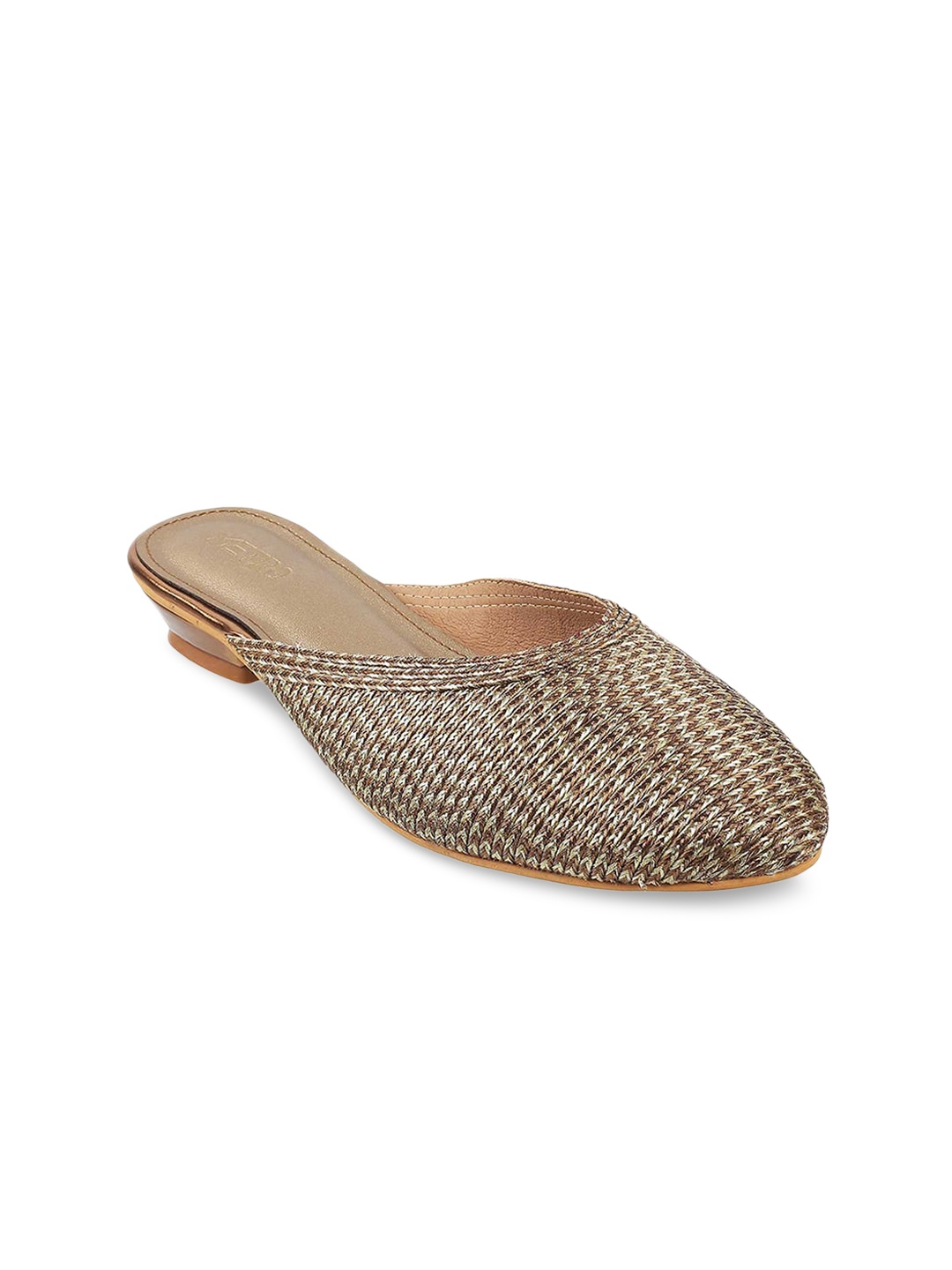 

Metro Women Gold-Toned Mules Flats
