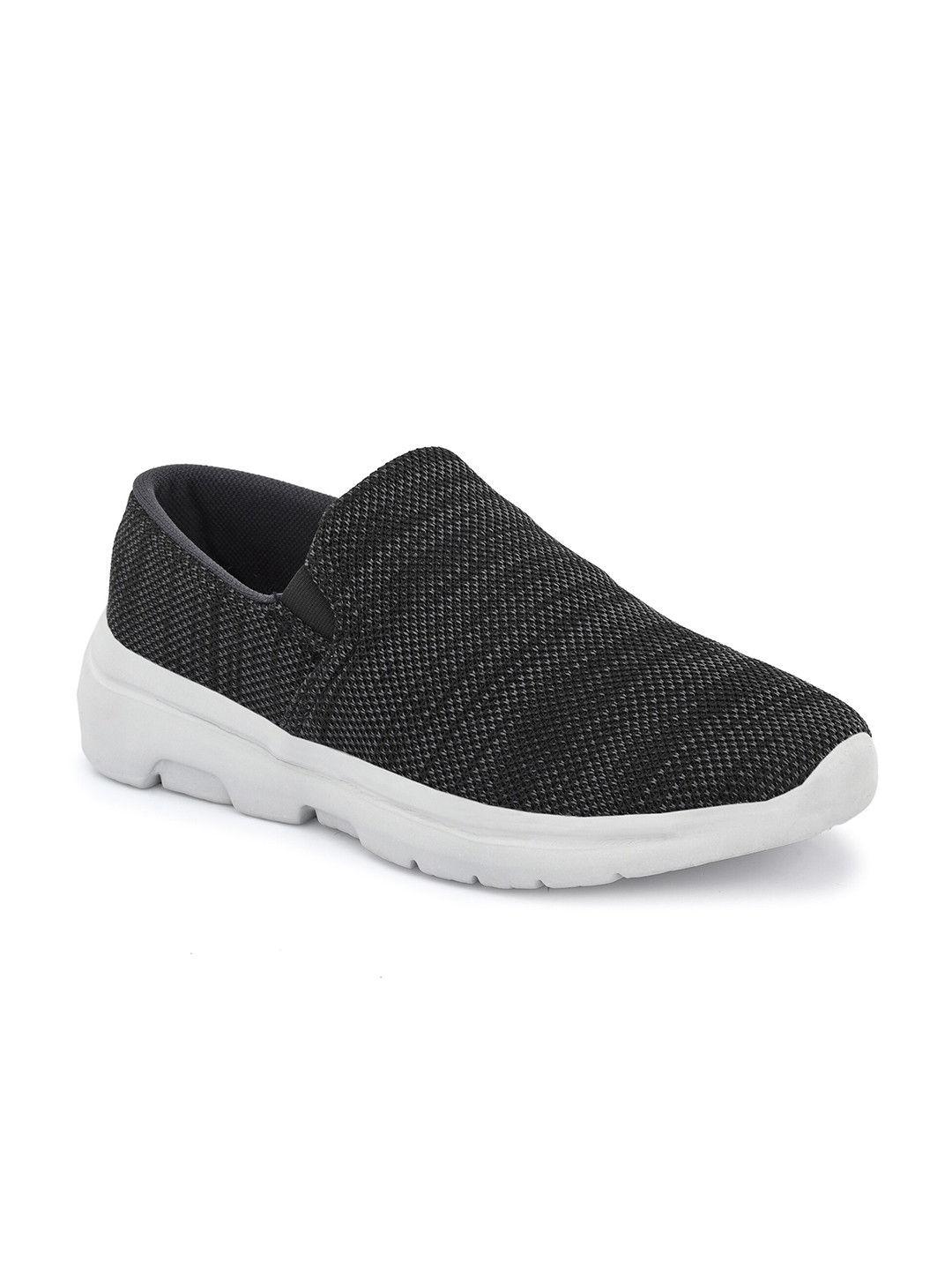 

OFF LIMITS Men Charcoal Mesh Walking Non-Marking Slip On Shoes