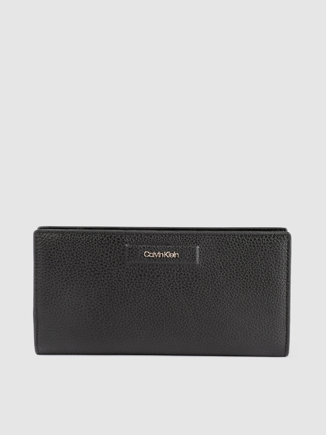 

Calvin Klein Women Black PU Two Fold Wallet
