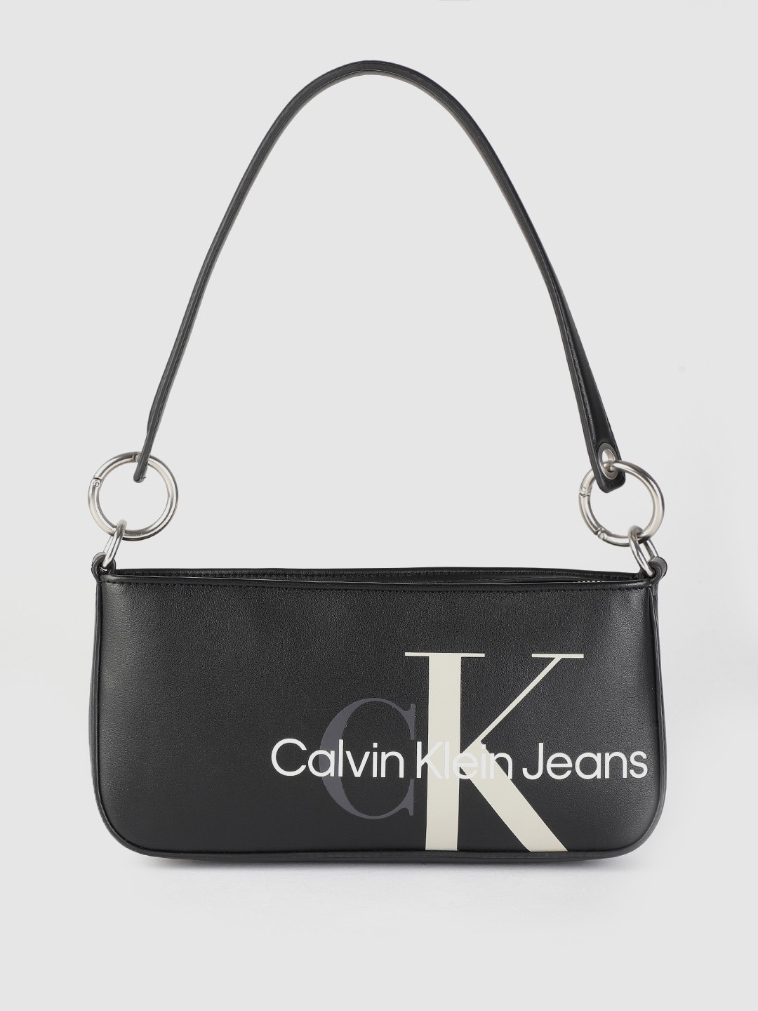 

Calvin Klein Black PU Structured Shoulder Bag