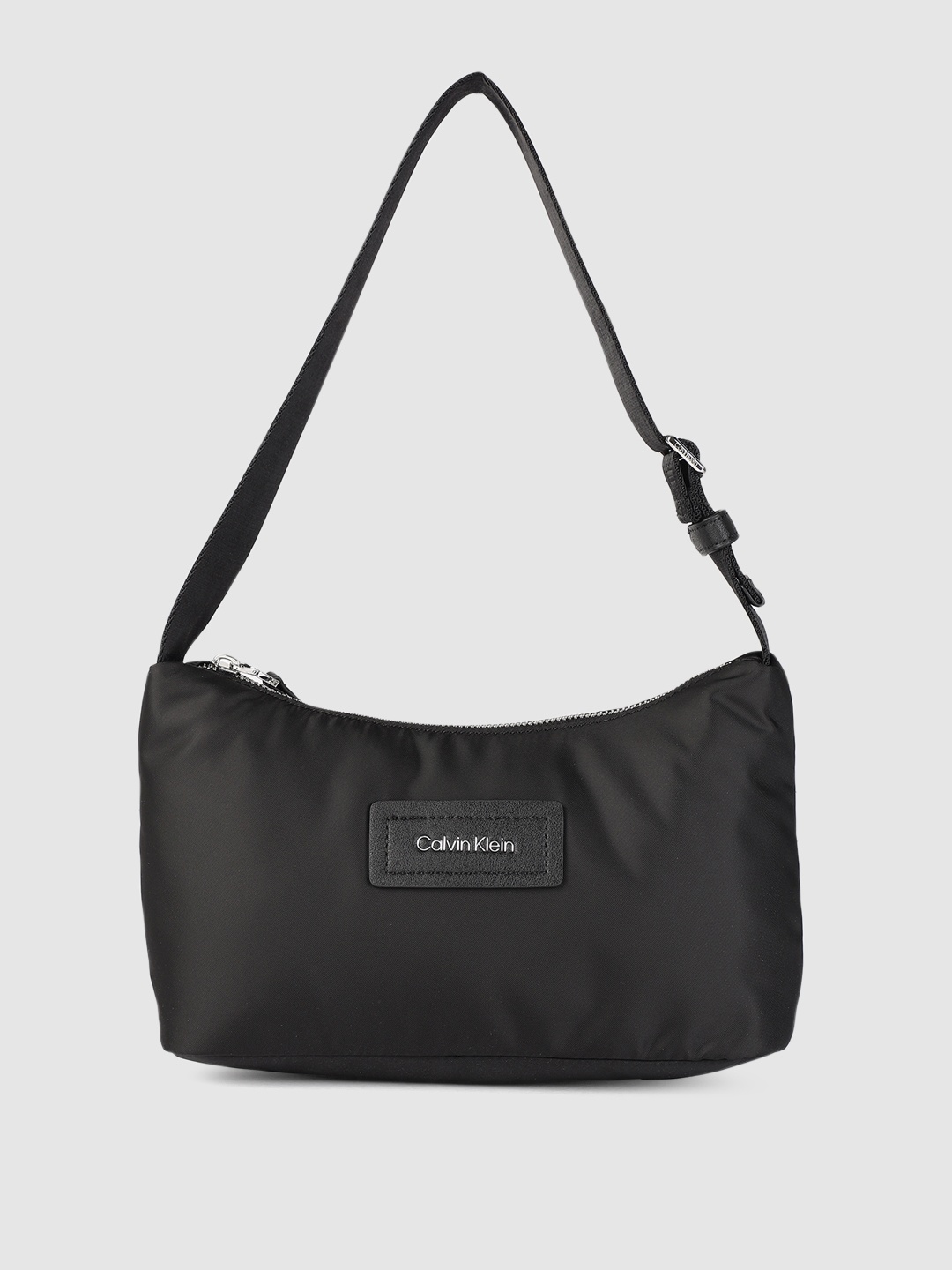 

Calvin Klein Black Solid Structured Shoulder Bag