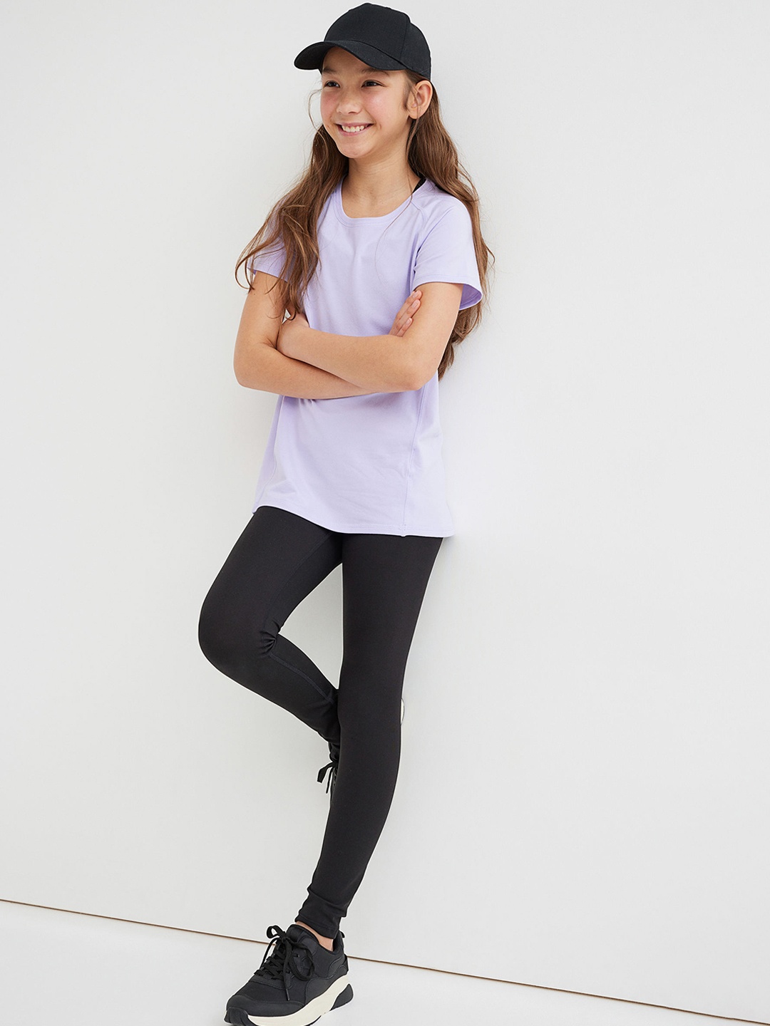 

H&M Girls Black Sports leggings