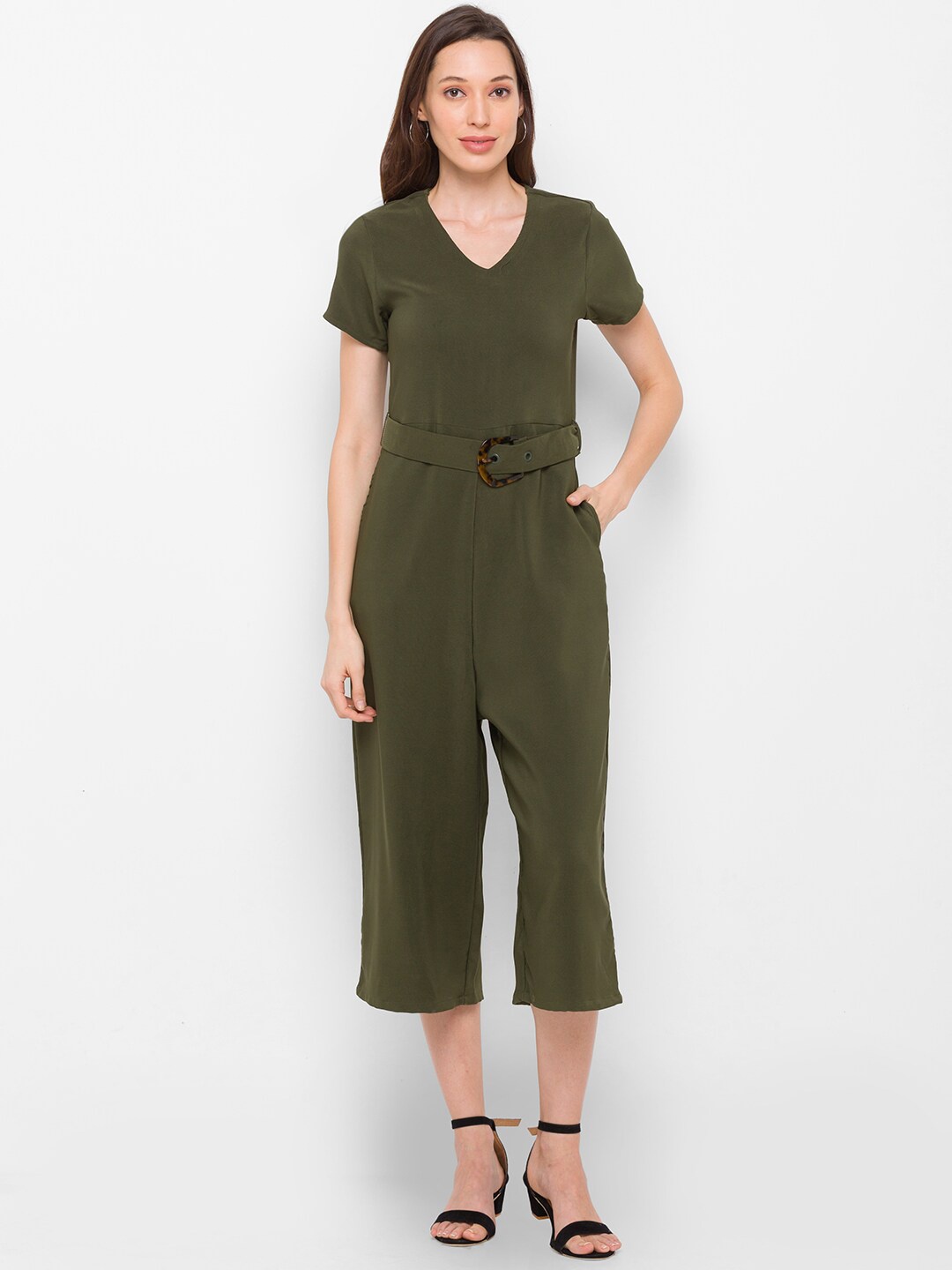 

Globus Olive Green Basic Jumpsuit