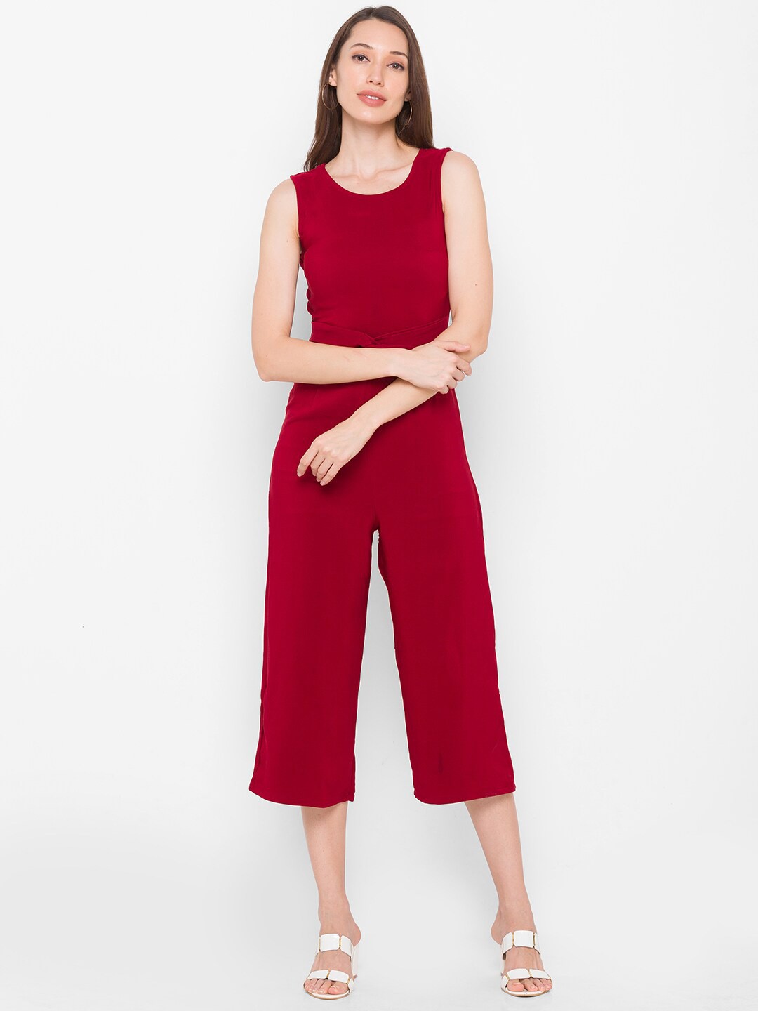 

Globus Maroon Basic Jumpsuit