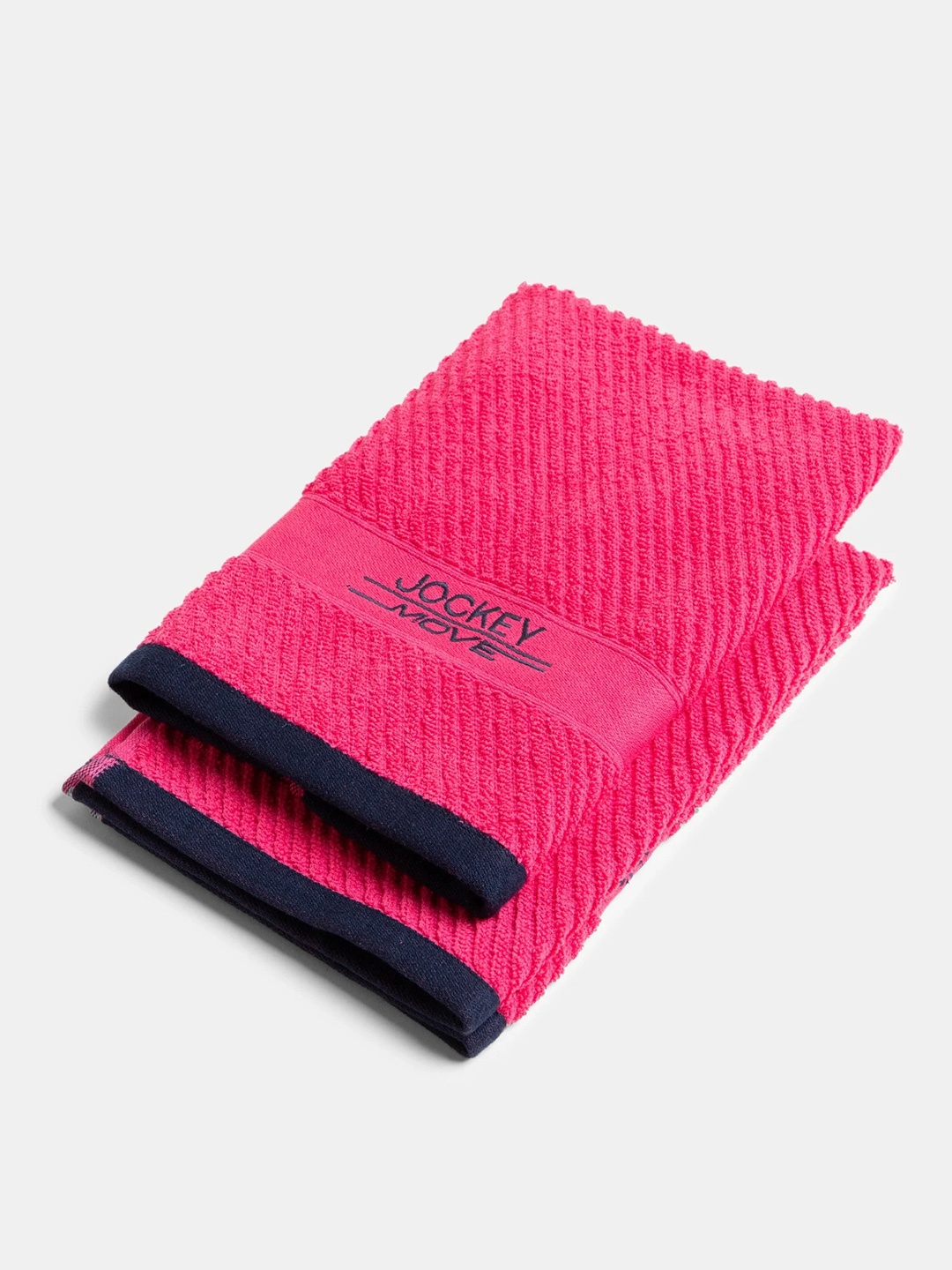 

Jockey Pack of 2 Cotton Rich Terry 500 GSM Ultrasoft and Durable Solid Hand Towel, Pink