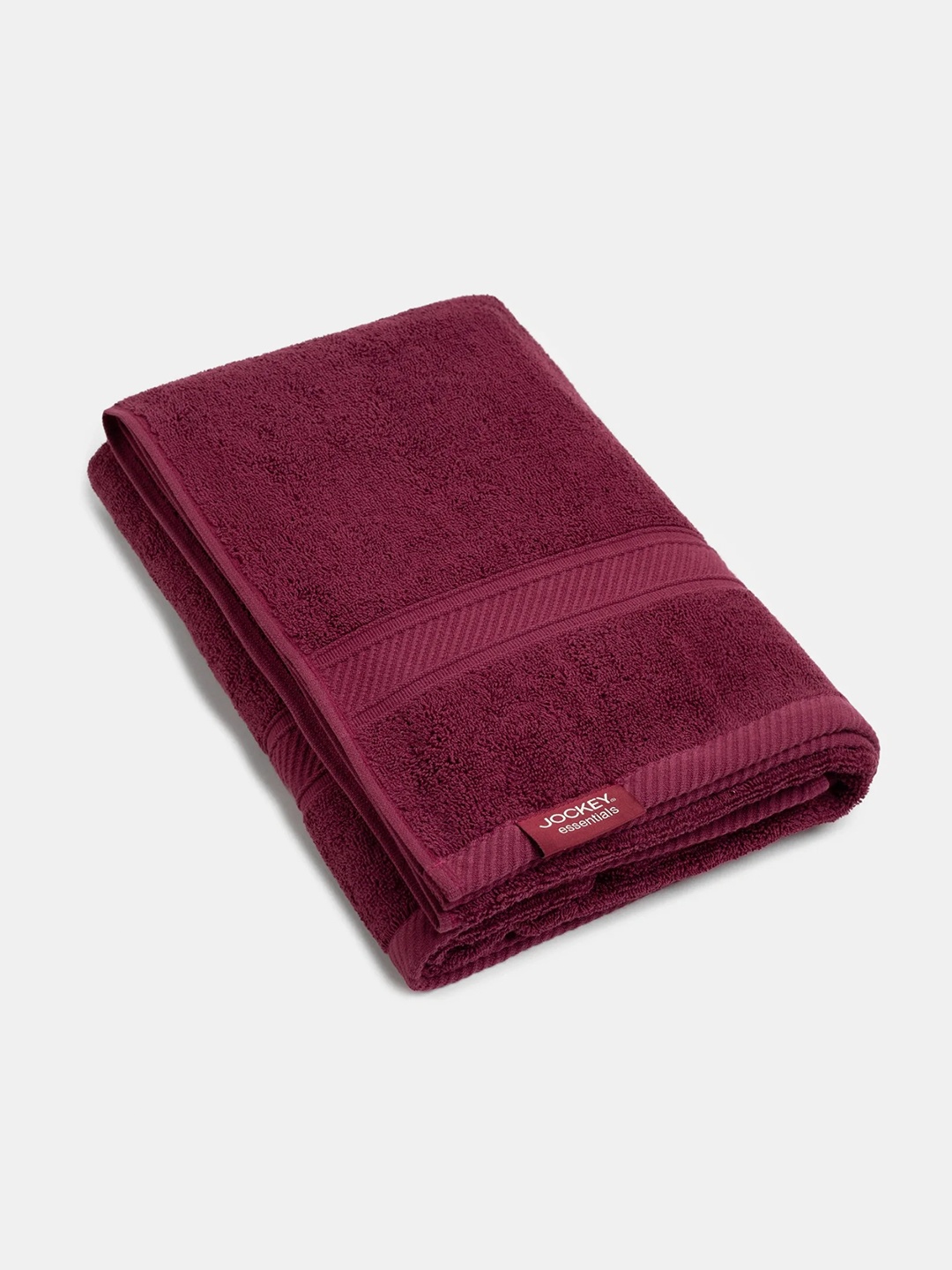 

Jockey Cotton Terry Ultrasoft and Durable Solid Bath Towel-T101, Burgundy