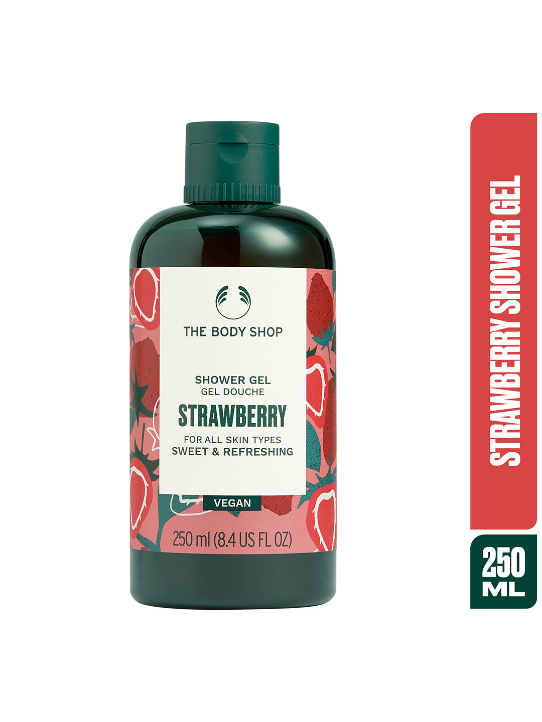 

THE BODY SHOP Unisex Strawberry Shower Gel 250 ml, Red
