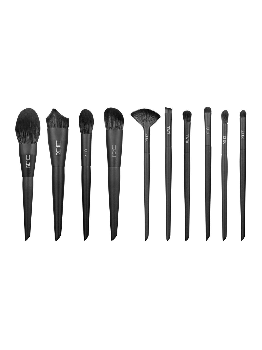 

RENEE Black Set Of 10 Makeup Brushes