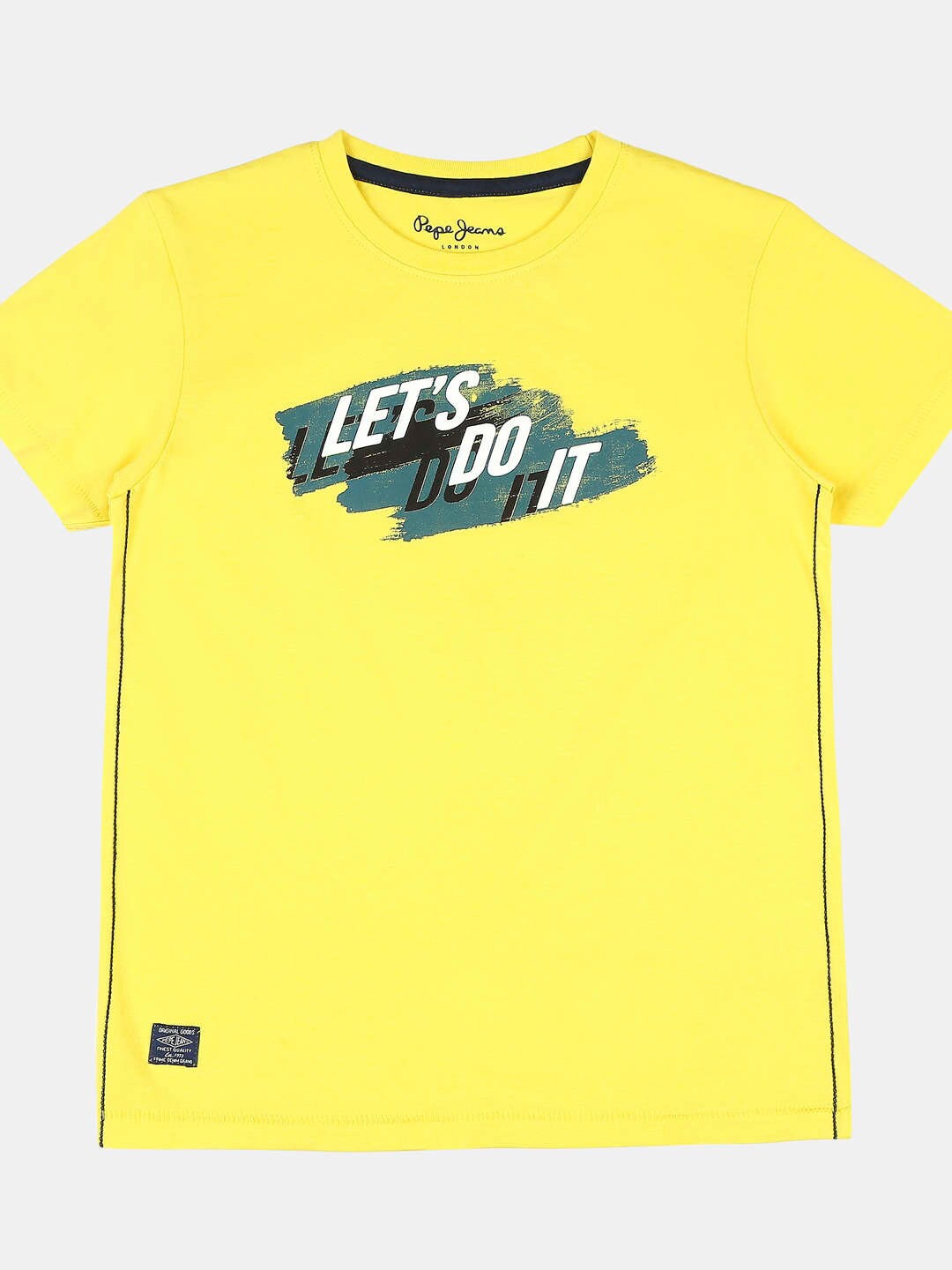 

Pepe Jeans Boys Yellow Printed T-shirt