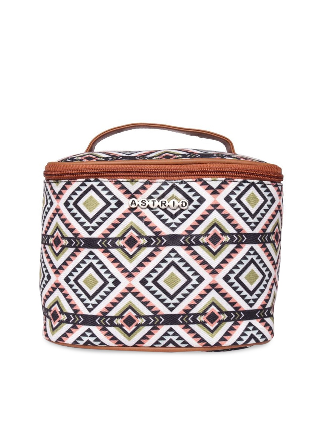 

ASTRID Women White & Black Printed Dome Shaped Pouch