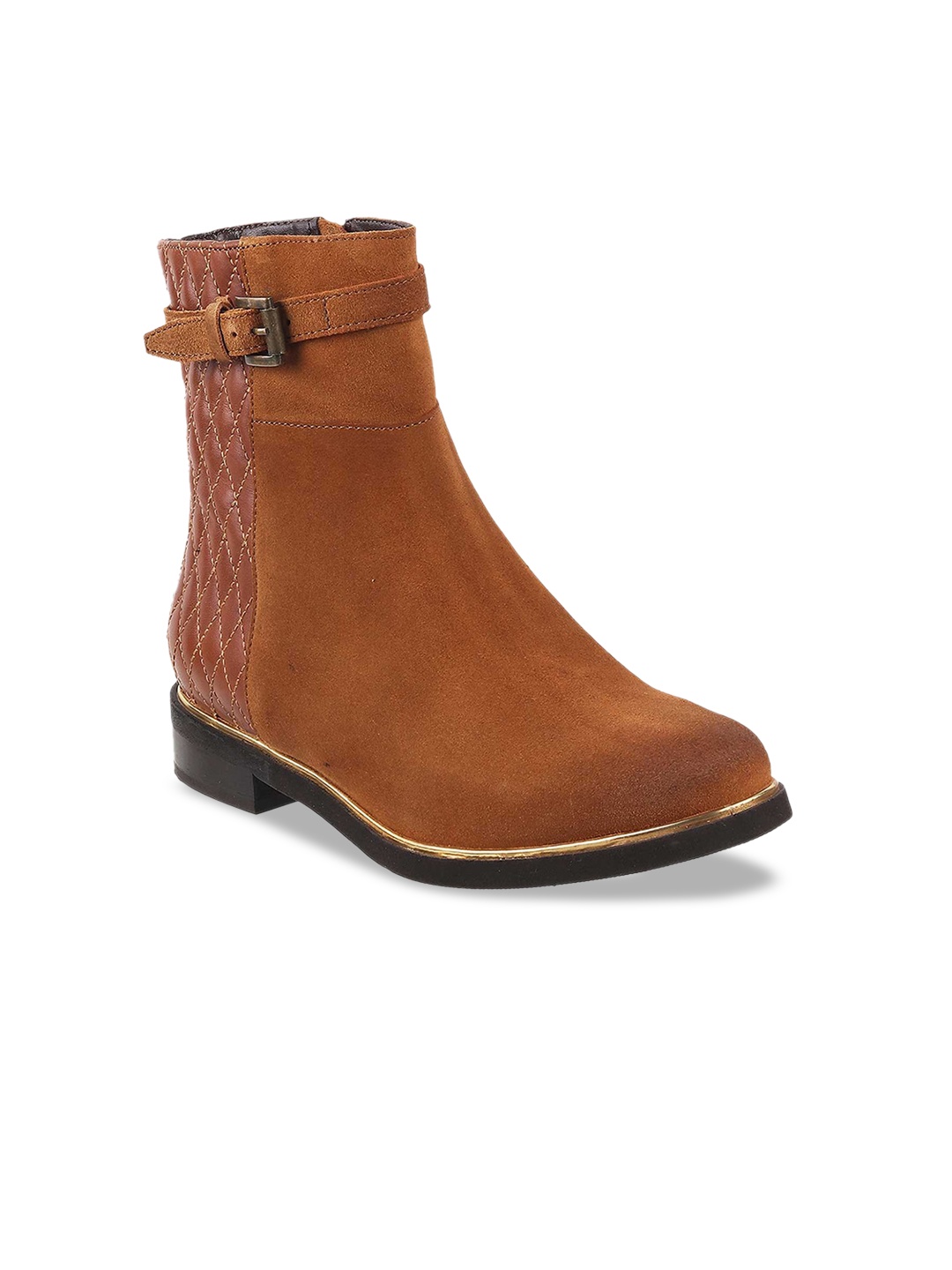 

Metro Women Tan Brown Textured Flat Boots