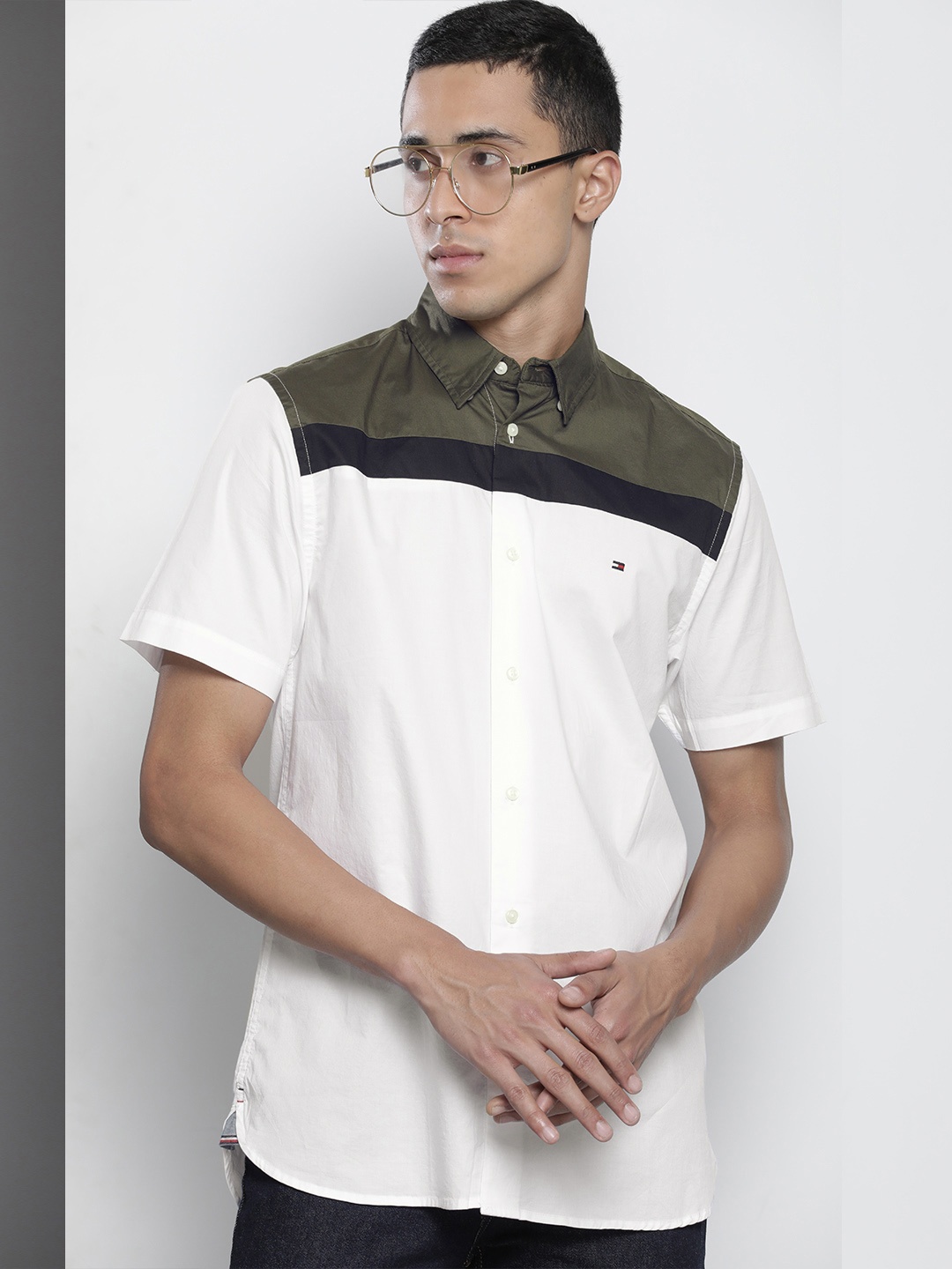 

Tommy Hilfiger Men White Pure Cotton Casual Shirt