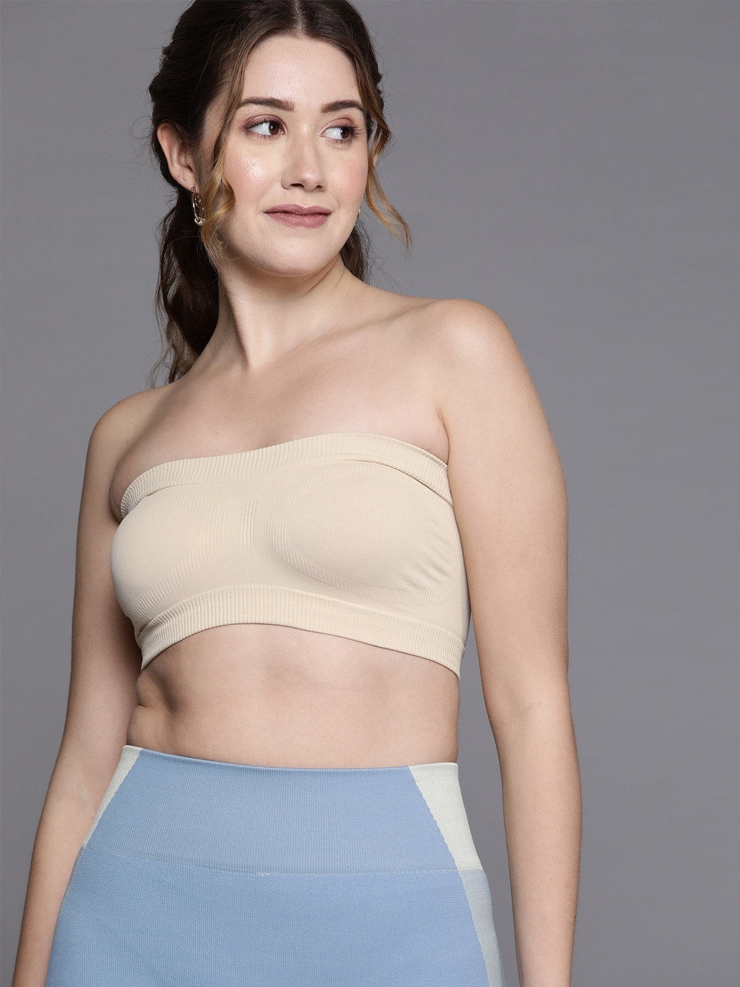 

Inddus Women Beige Seamless Bandeau Bra