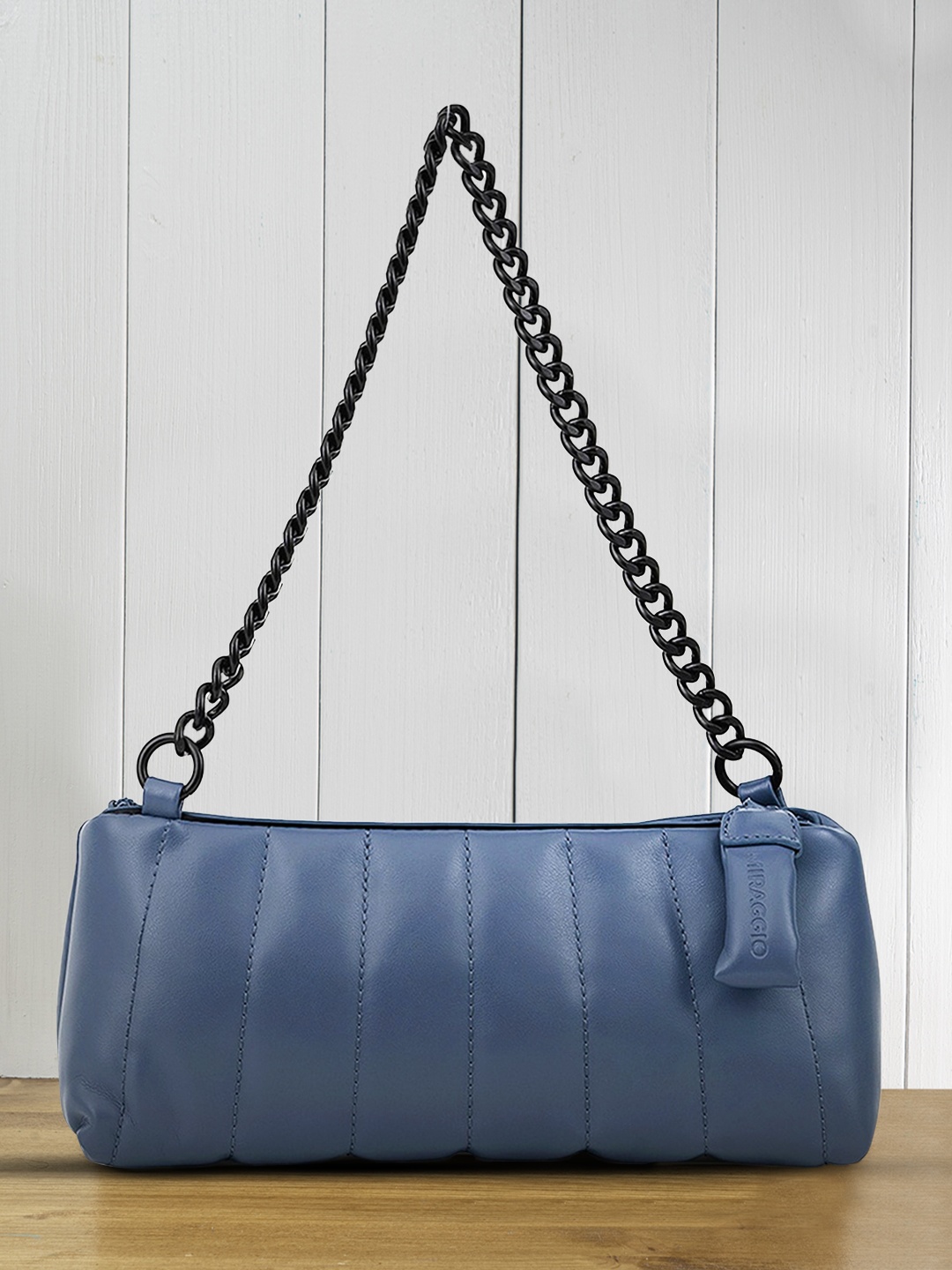 

MIRAGGIO Blue Quilted Shoulder Bag