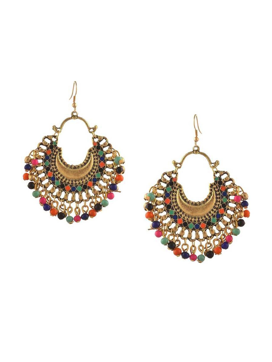 

Vembley Silver-Toned Classic Chandbalis Earrings