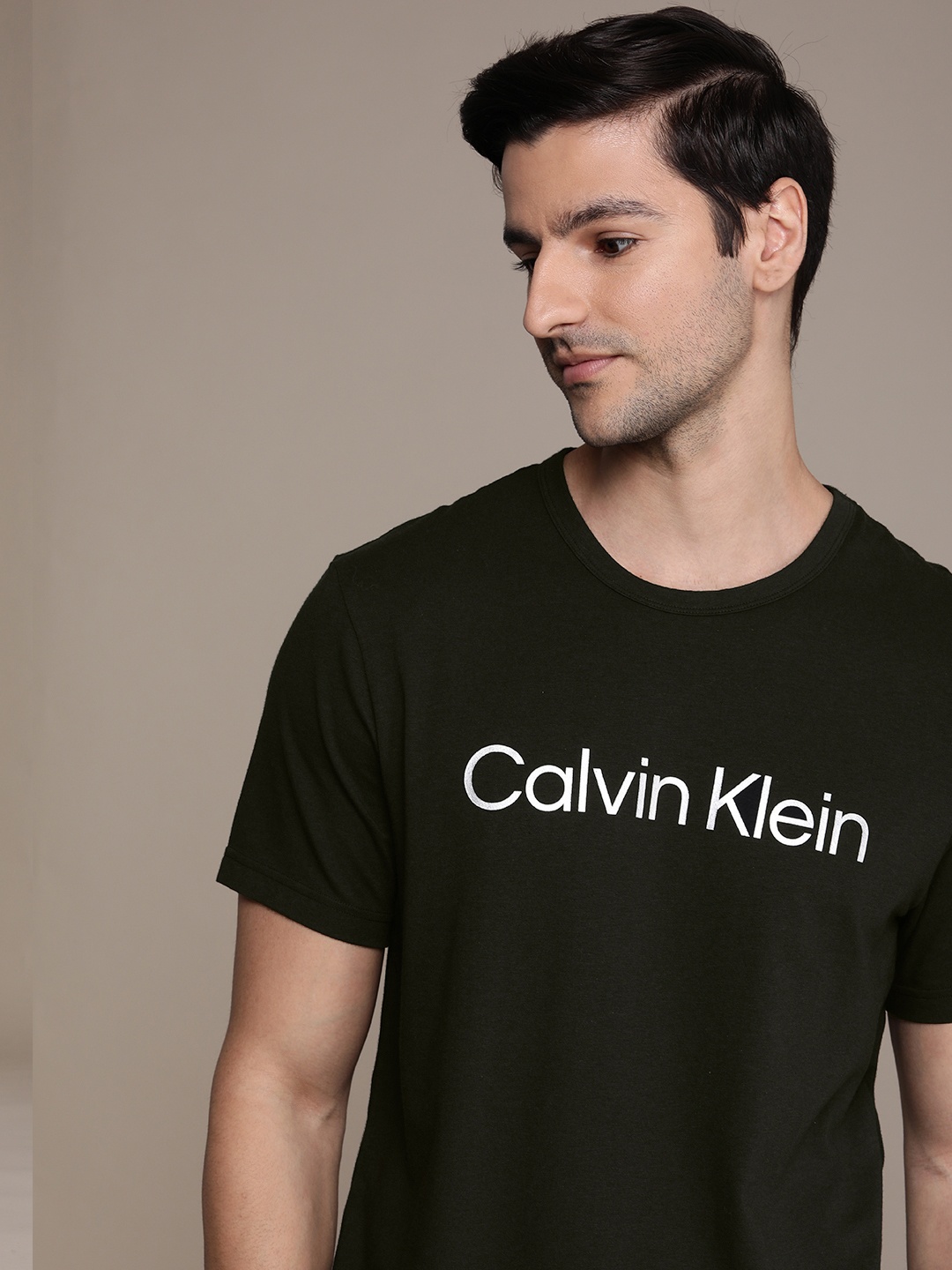 

Calvin Klein Underwear Men Black Brand Logo Lounge T-shirt