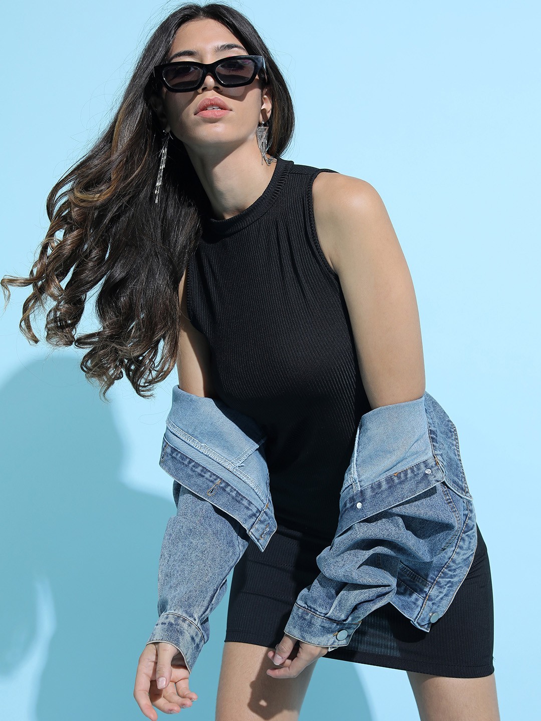 

Tokyo Talkies Black Bodycon Dress