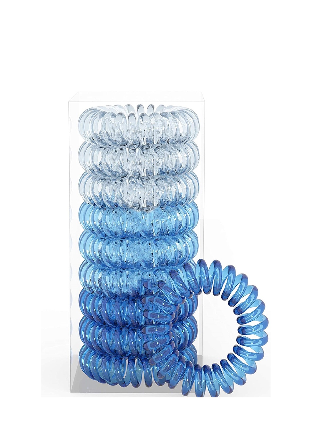 

EL REGALO Women Blue Coil Ponytail Holders
