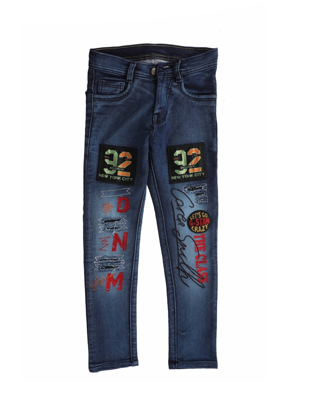 

Pro-Ethic STYLE DEVELOPER Boys Navy Blue Jean Heavy Fade Stretchable Jeans