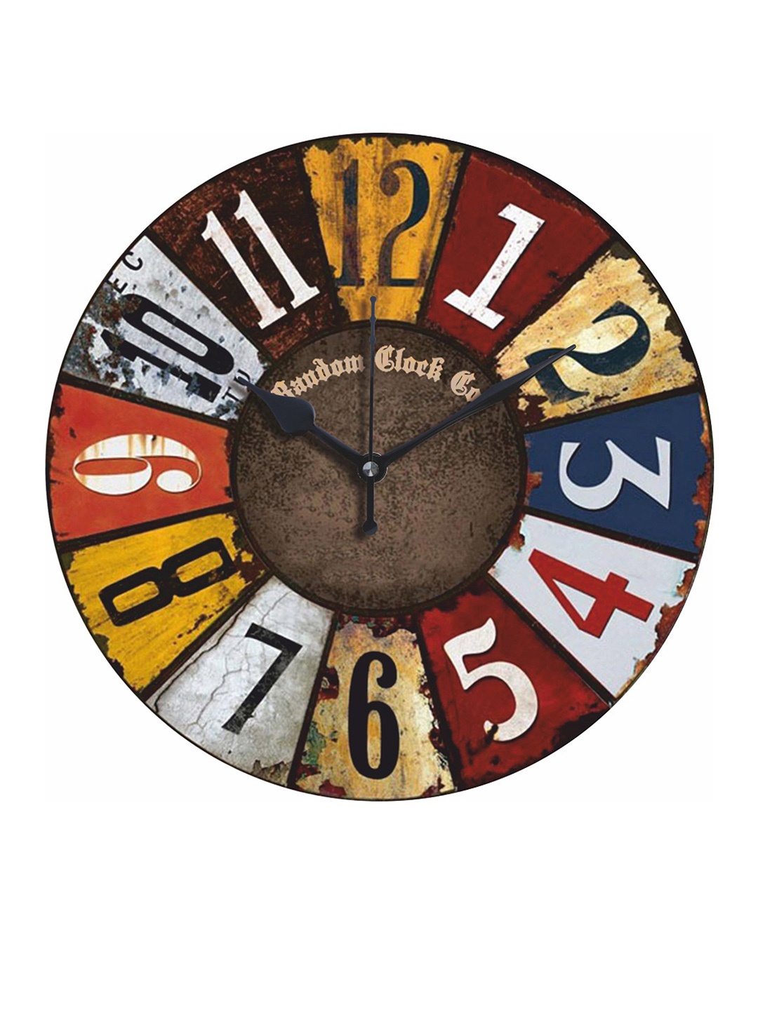 

RANDOM Designer Multicoloured Analogue 29.2 cm x 29.2 cm Wall Clock, Multi