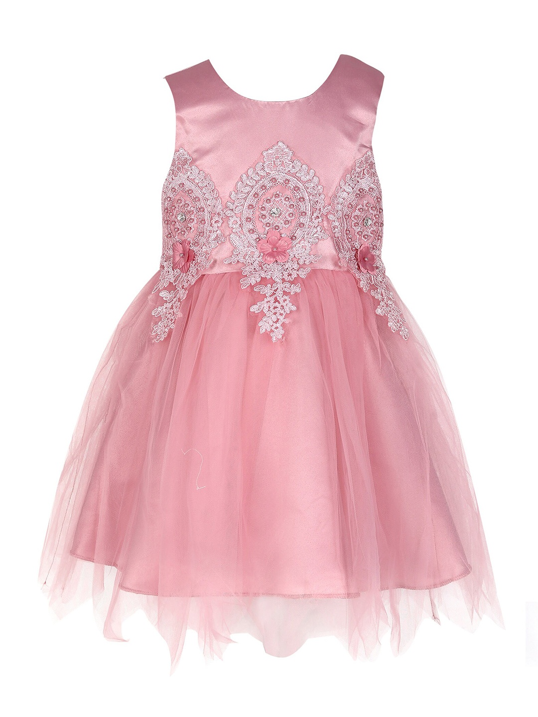 

Hopscotch Pink & peony Floral Peplum Dress