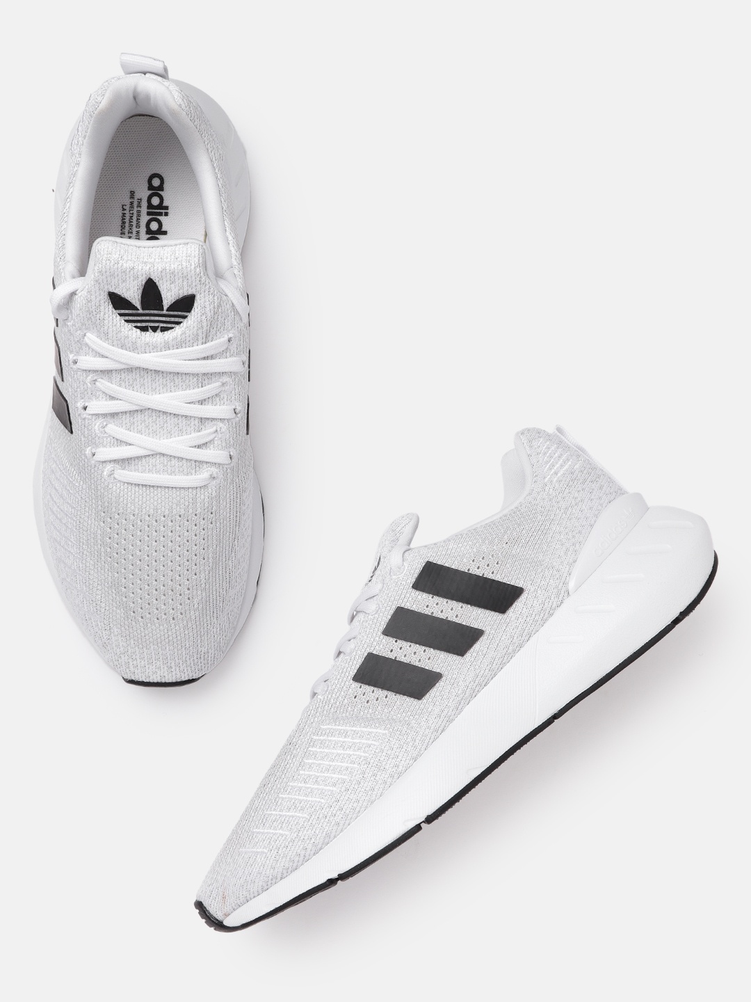 

ADIDAS Originals Unisex Grey Woven Design Swift Run 22 Sustainable Sneakers