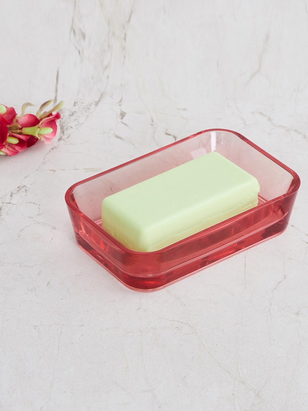 

Home Centre Red Solid Soap Dish