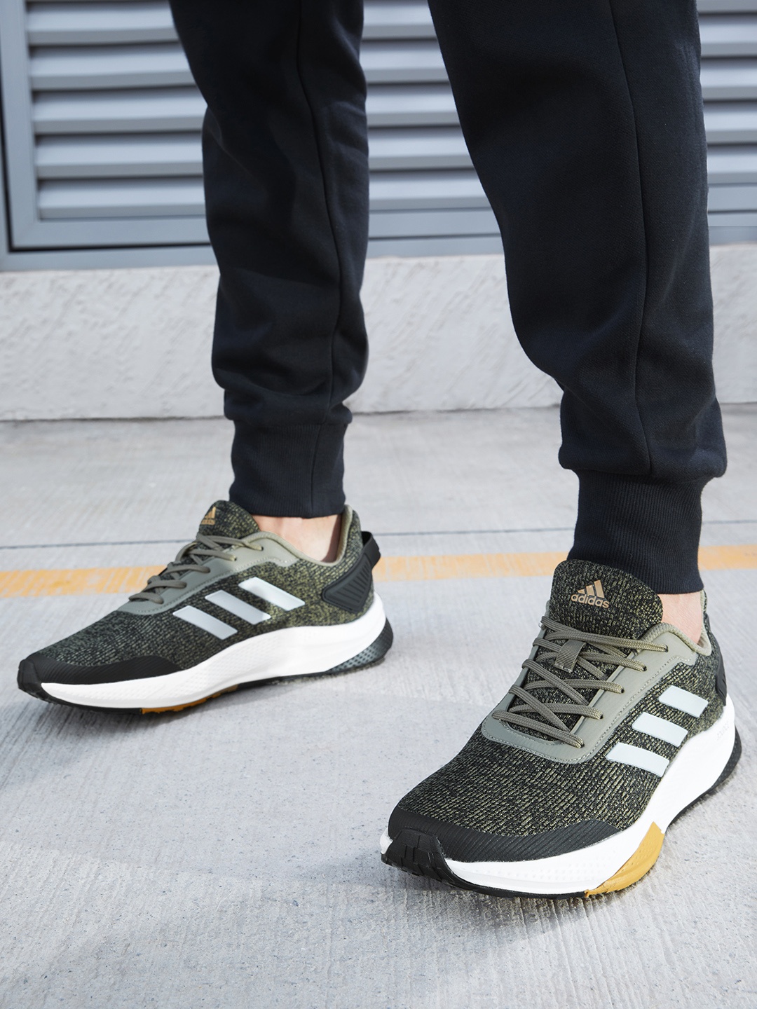 

ADIDAS Men Olive Green Steady Running Shoes