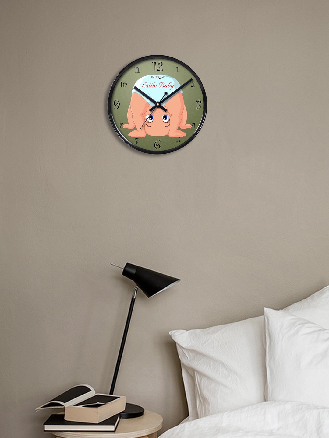 

RANDOM Multicoloured Dial Fun Baby 27.94 cm Analogue Wall Clock, Multi