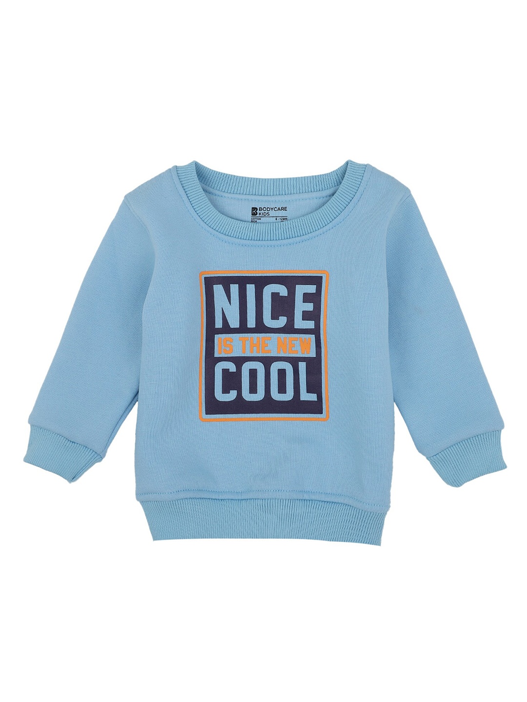 

Bodycare Kids Boys Blue Printed Fleece Sweatshirt