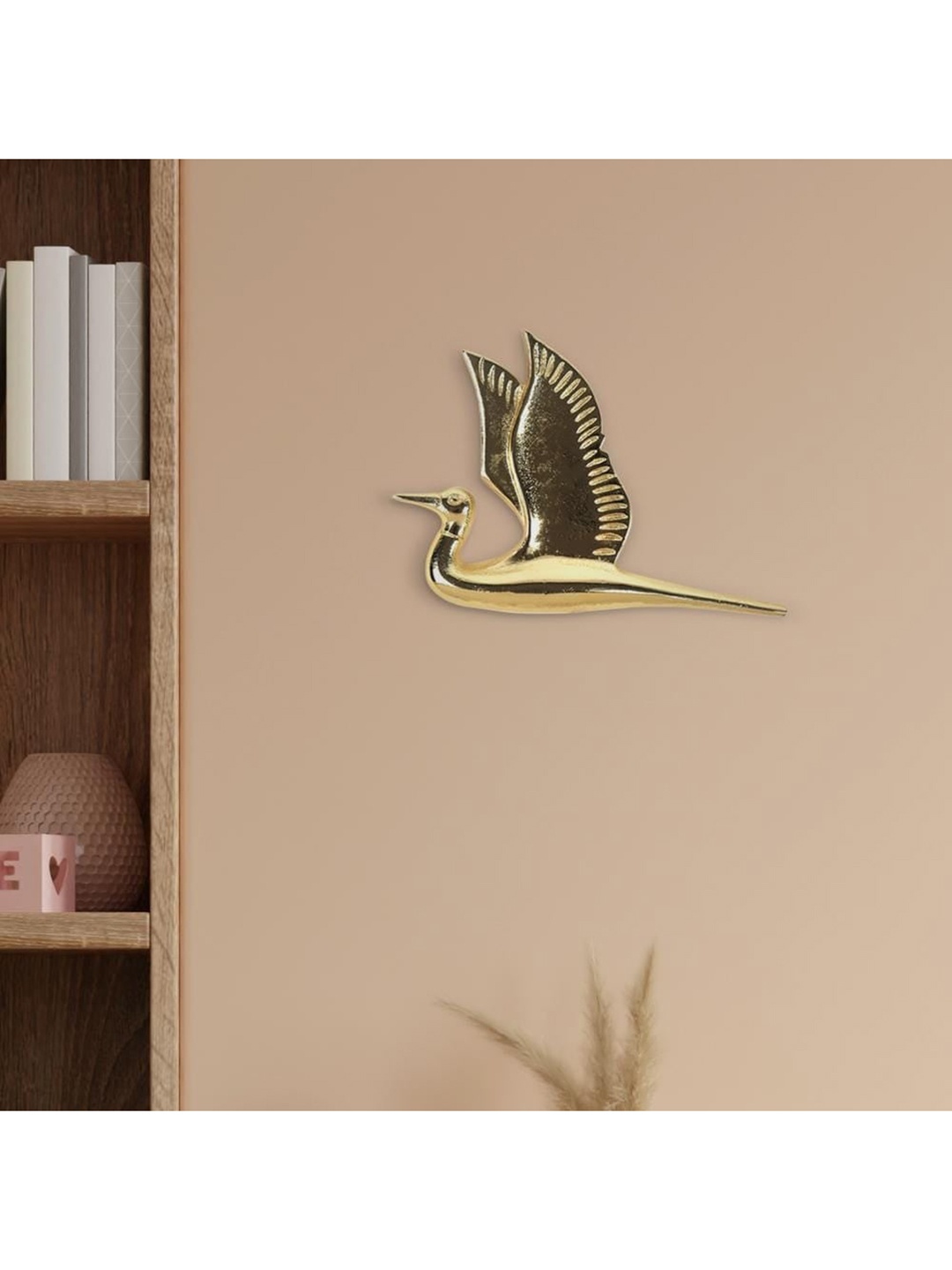 

THE ARTMENT Set of 5 Gold-Coloured Flying Sparrow Wall Decor