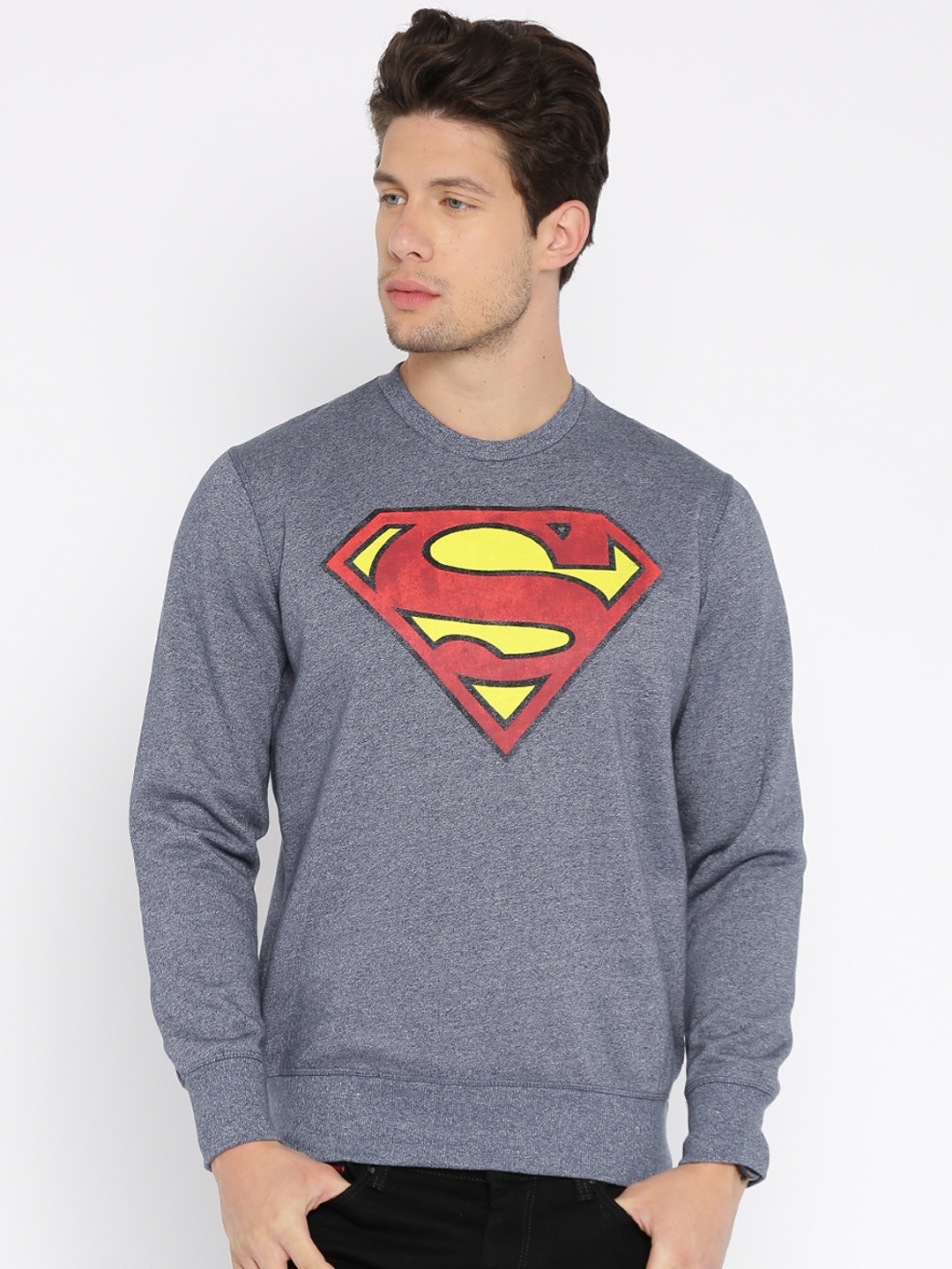 

Free Authority Superman featured Blue Sweatshirt for Men