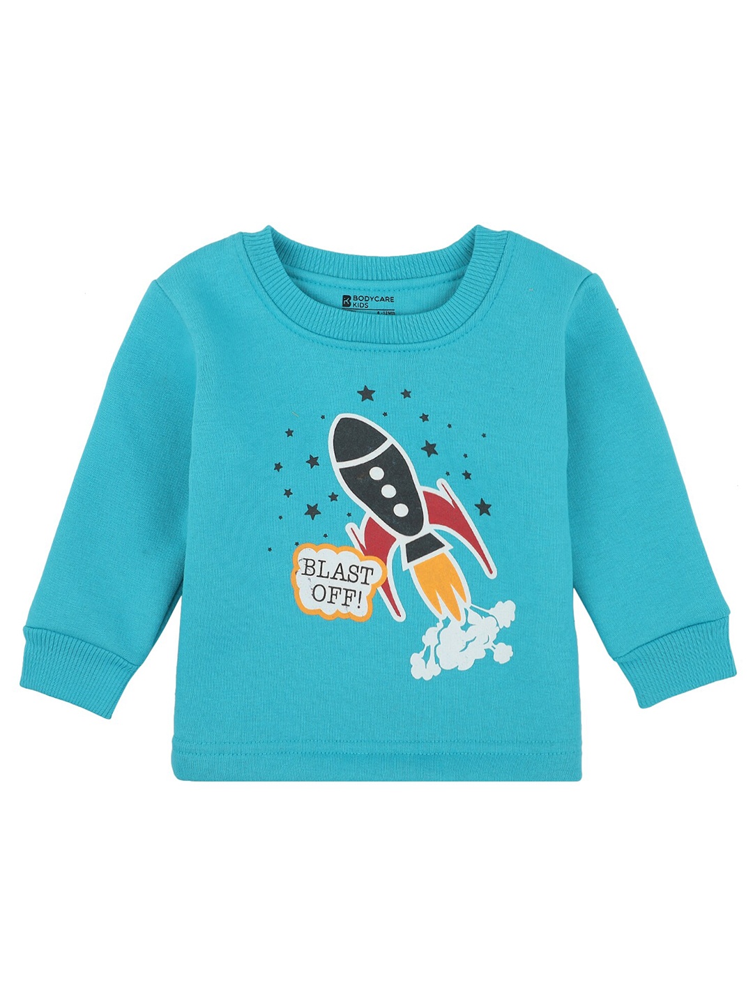 

Bodycare Kids Boys Sea Green & Red Printed Cotton T-shirt