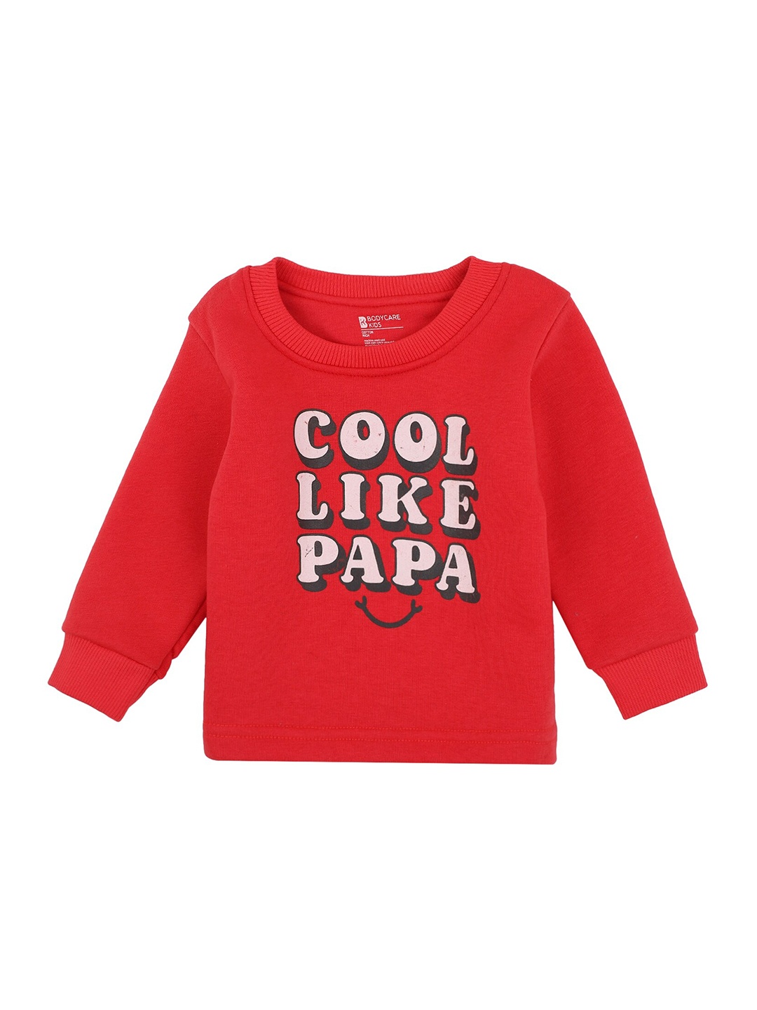 

Bodycare Kids Boys Red Typography Printed Applique T-shirt