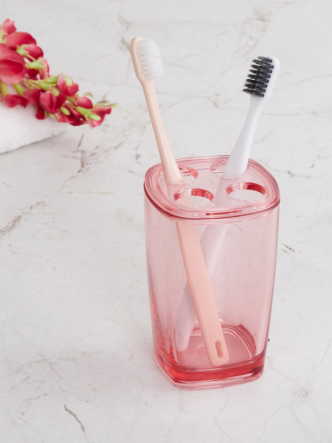 

Home Centre Red Solid Tooth Brush Holder