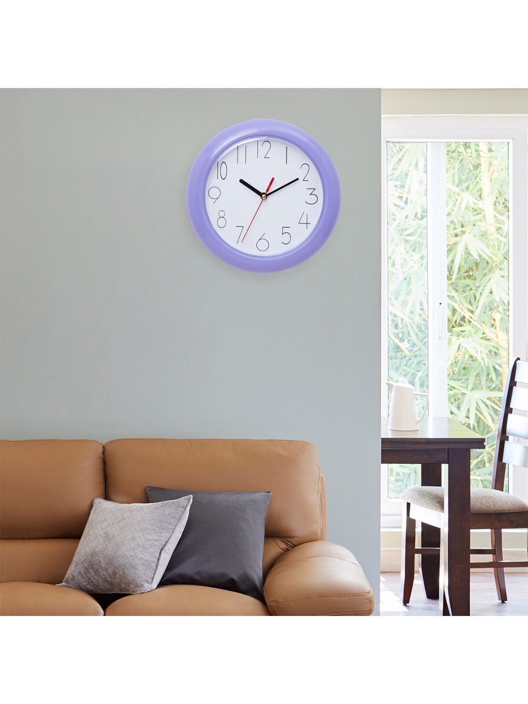 

Home Centre Purple & White Contemporary Wall Clock