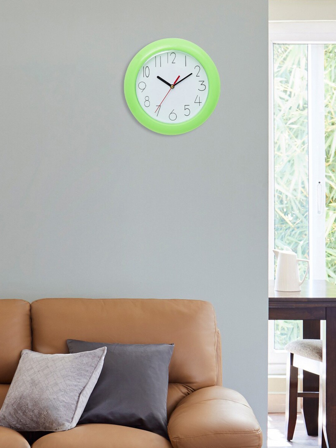 

Home Centre Green & White Contemporary Wall Clock