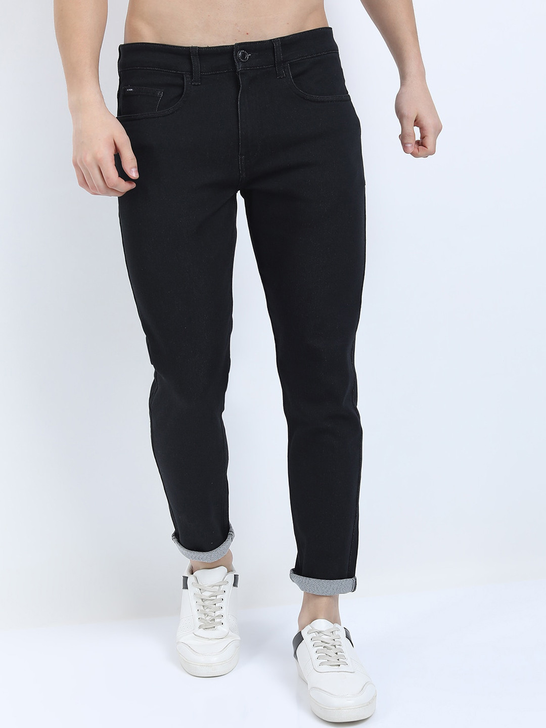 

HIGHLANDER Men Black Tapered Fit Stretchable Jeans