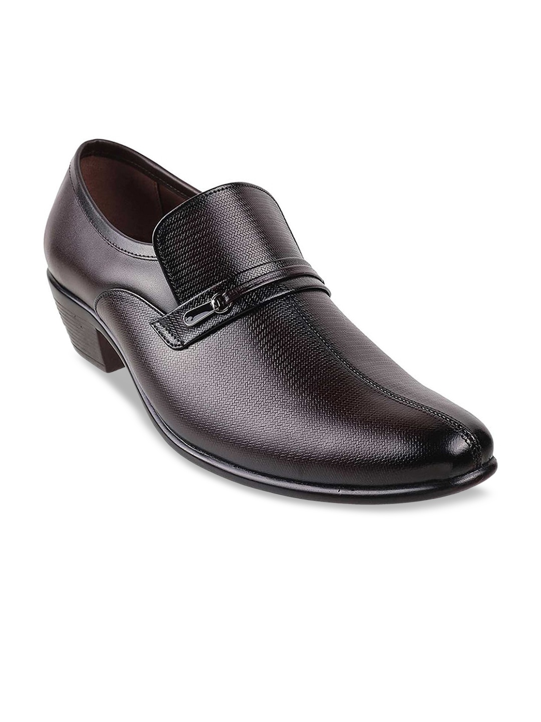 

Metro Men Maroon Leather Formal Slip-on Shoes