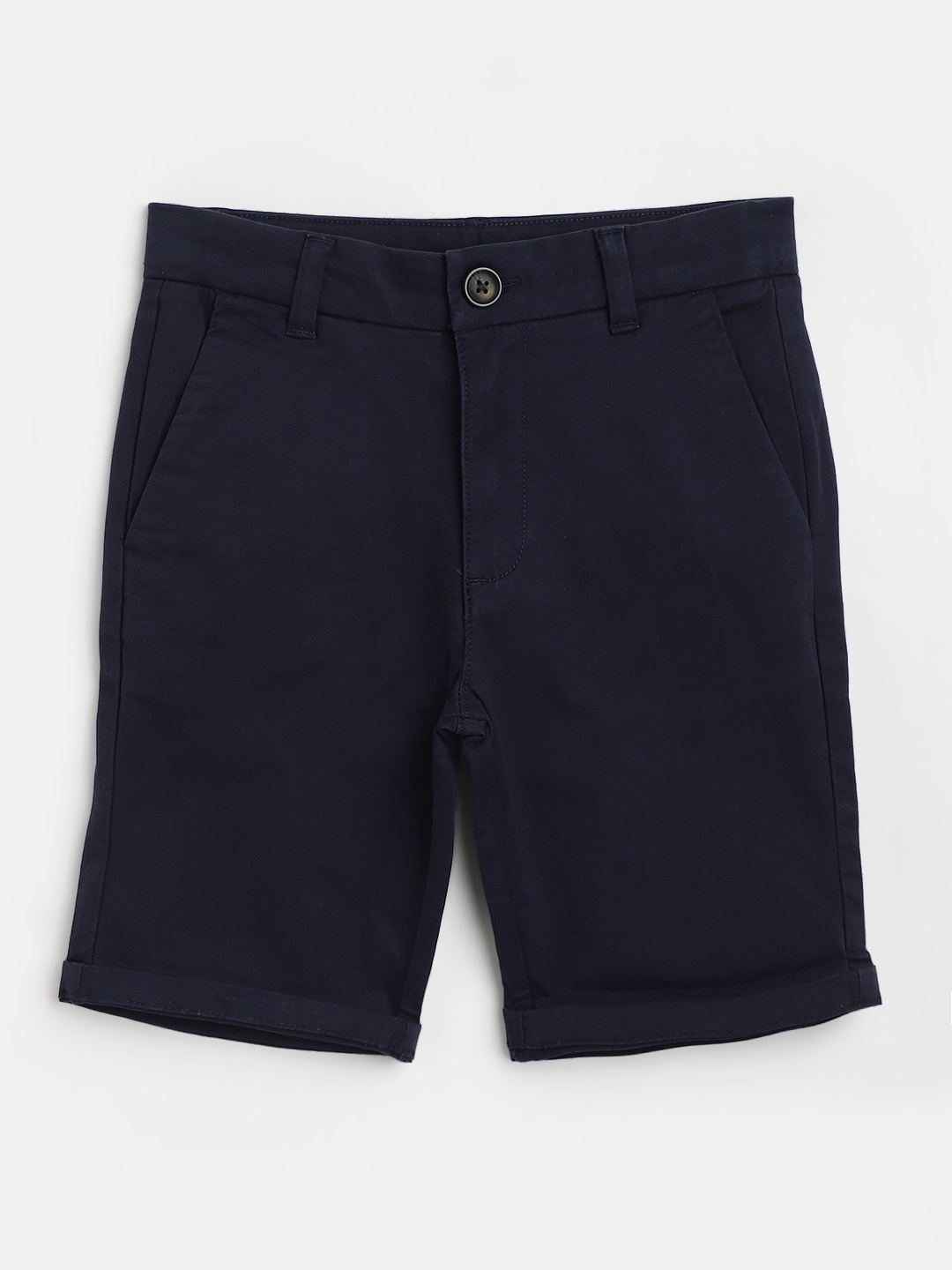 

Marks & Spencer Boys Navy Blue Solid Stretchable Chino Shorts