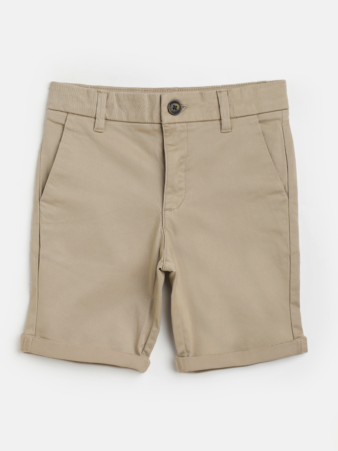 

Marks & Spencer Boys Khaki Solid Stretchable Chino Shorts