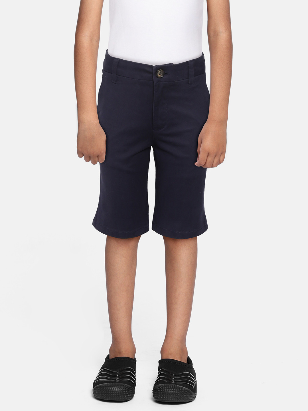 

Marks & Spencer Boys Navy Blue Solid Chino Shorts