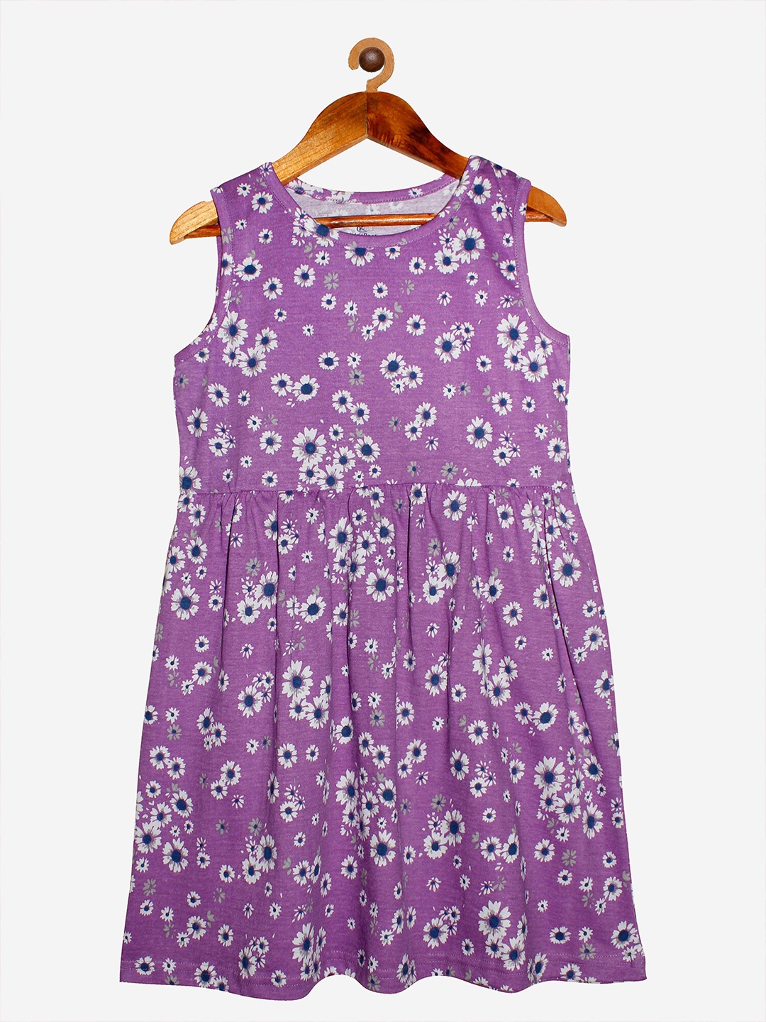

KiddoPanti Girls Purple Floral Dress