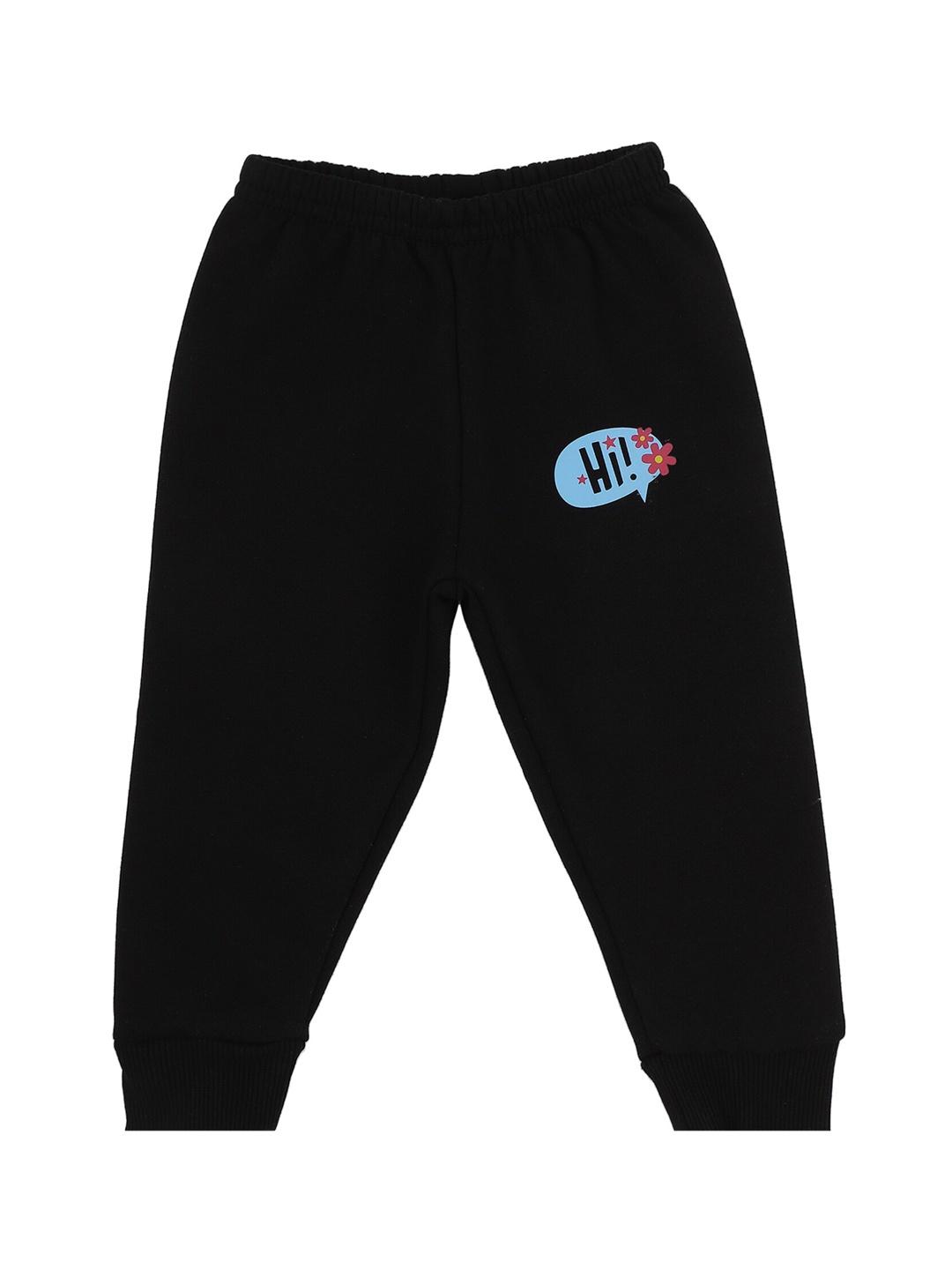 

Bodycare Girls Black Solid Cotton Joggers