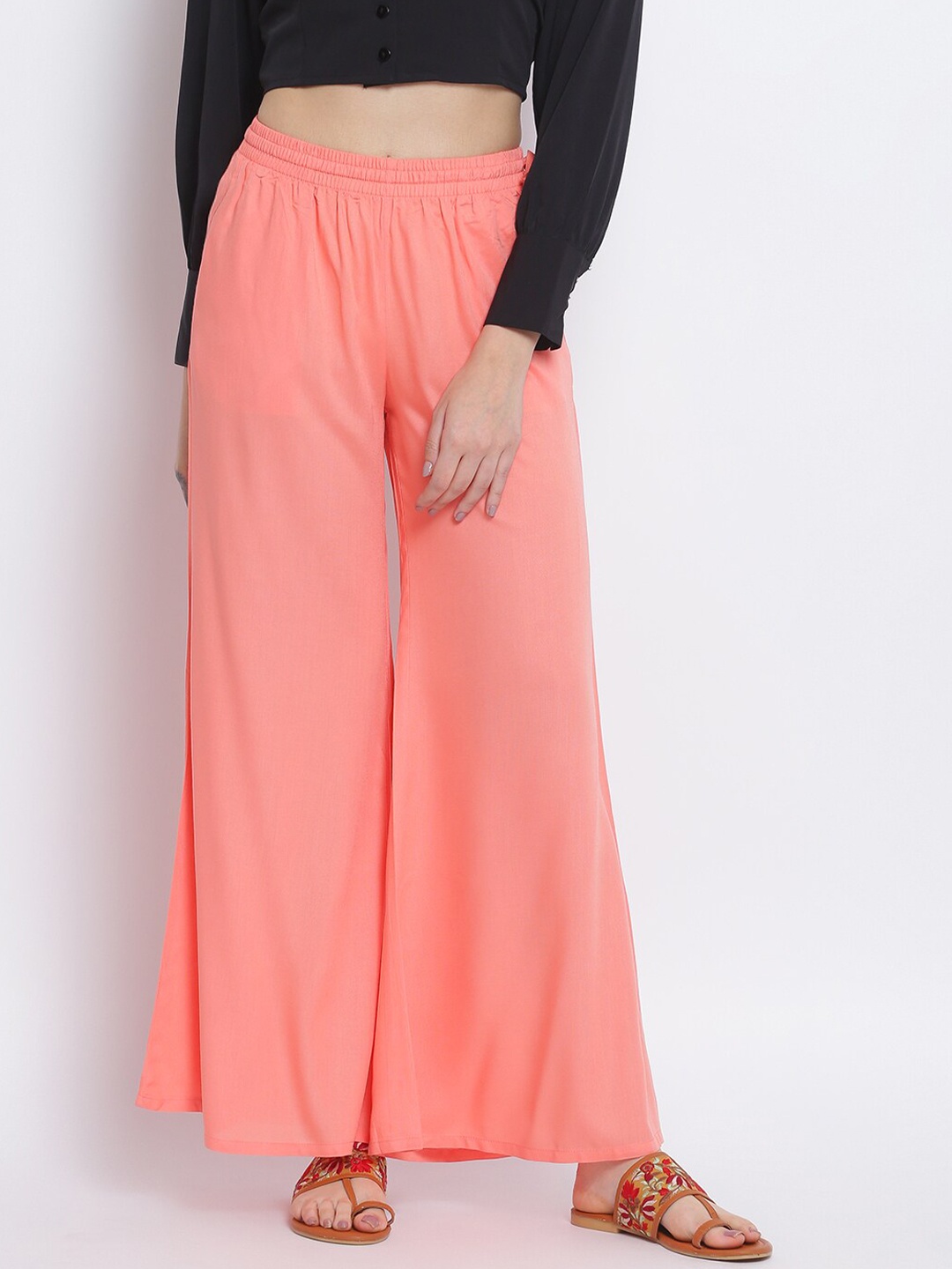 

Lakshita Women Pink Solid Palazzos