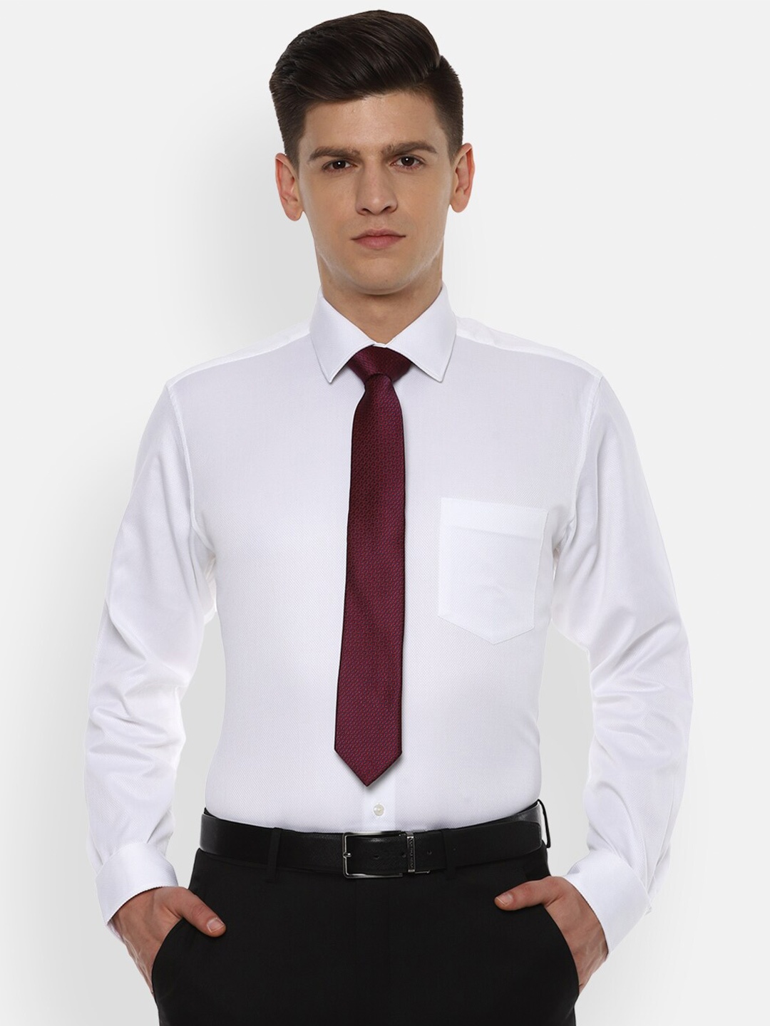 

Van Heusen Men White Formal Shirt