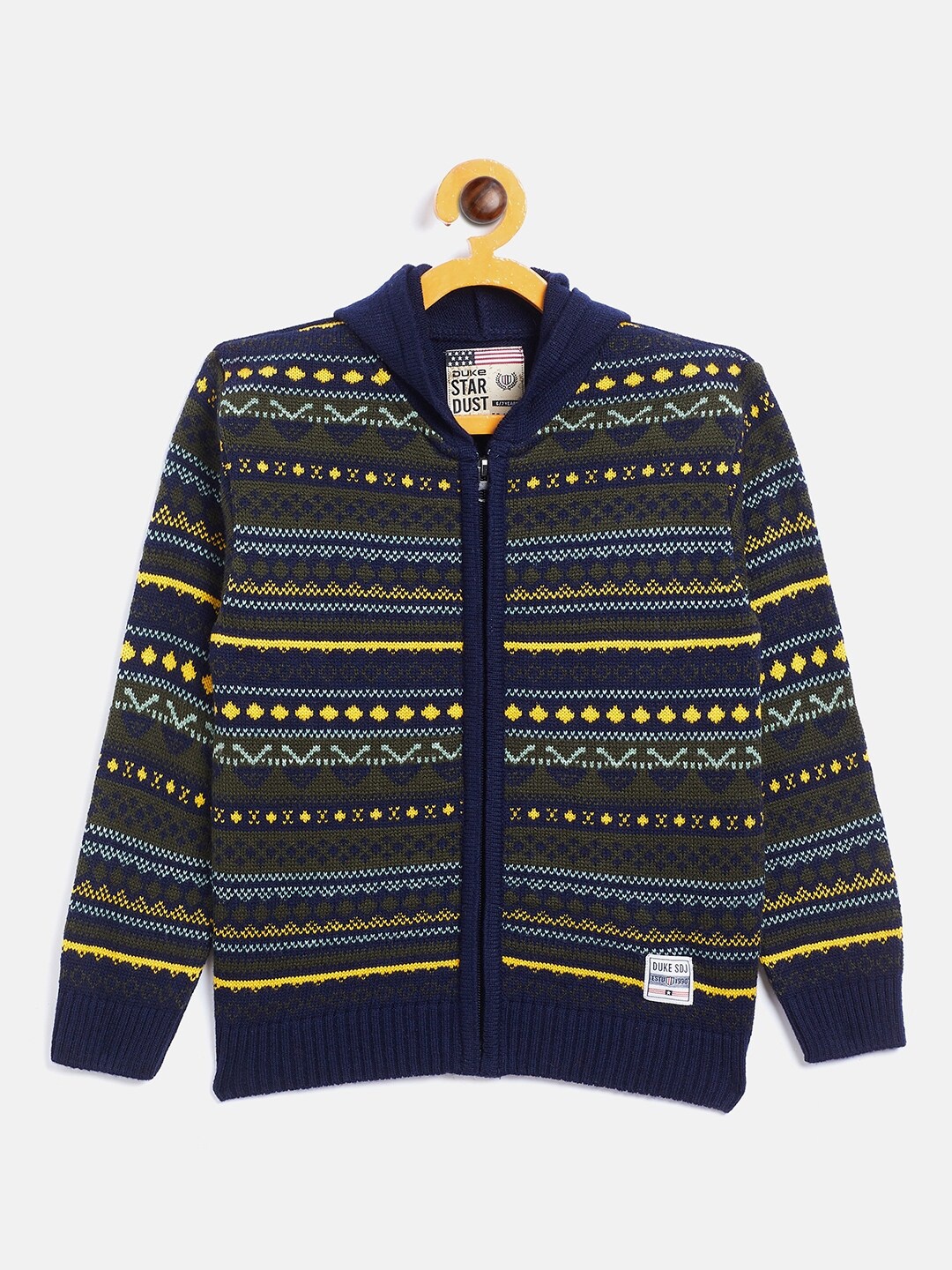 

Duke Boys Blue & Yellow Printed Pullover