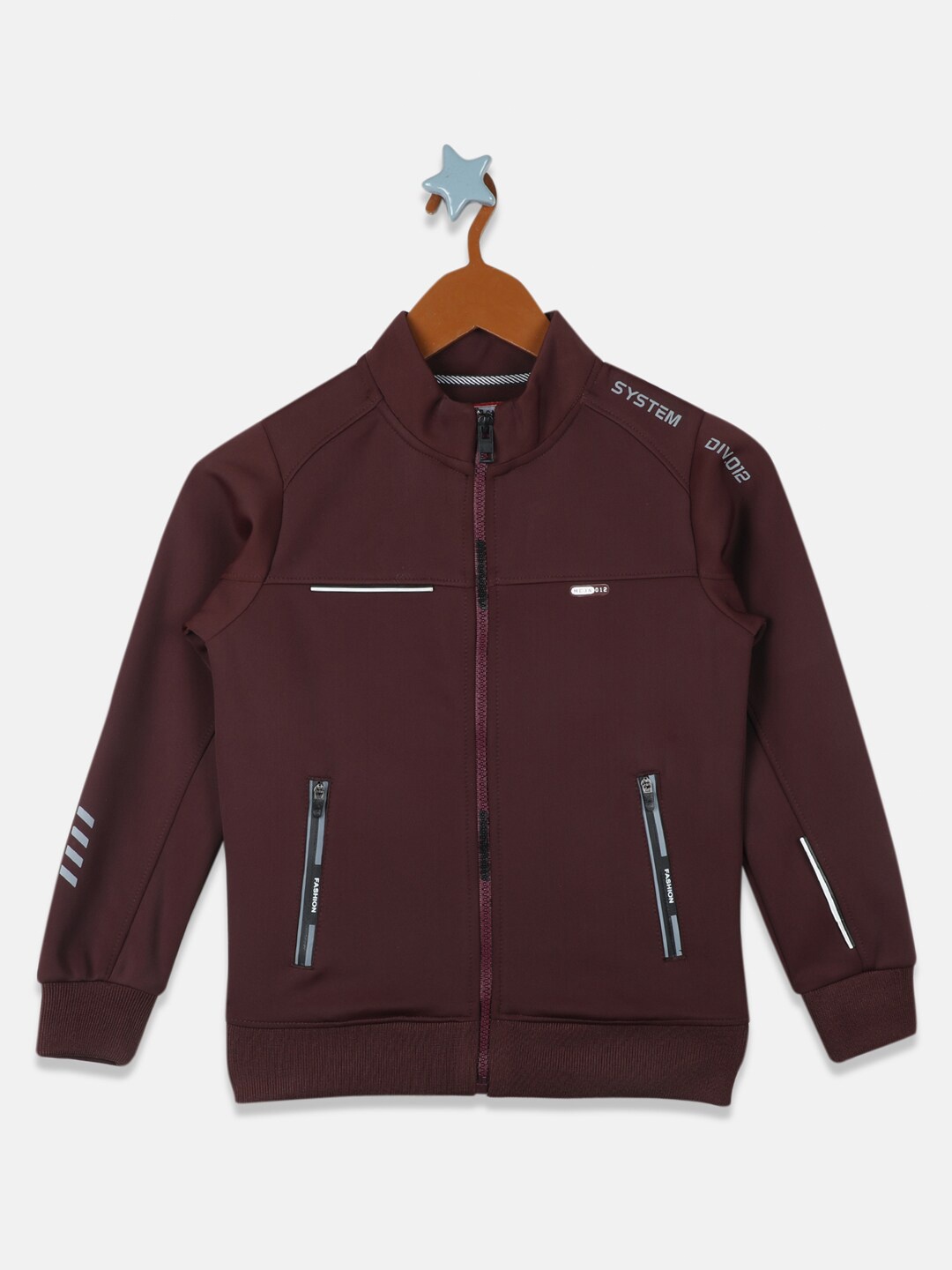 

Monte Carlo Boys Maroon Front-Open Sweatshirt
